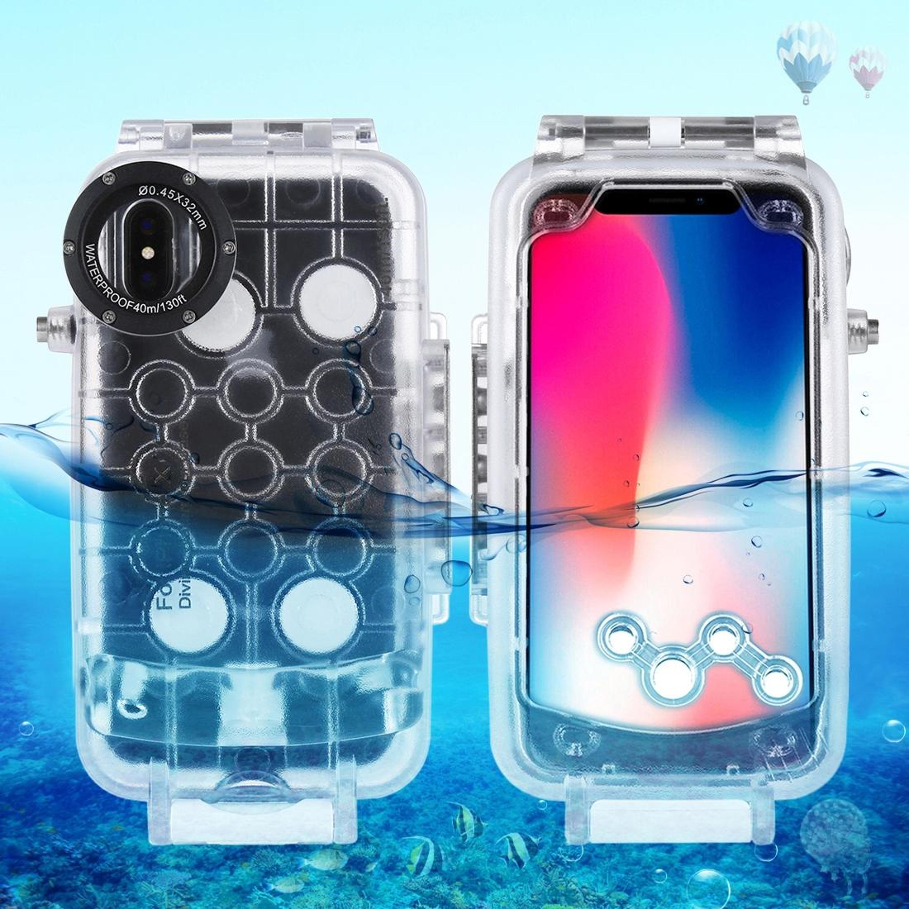 haweel 40m waterproof underwater diving case for iphone x/xs photo & video housing