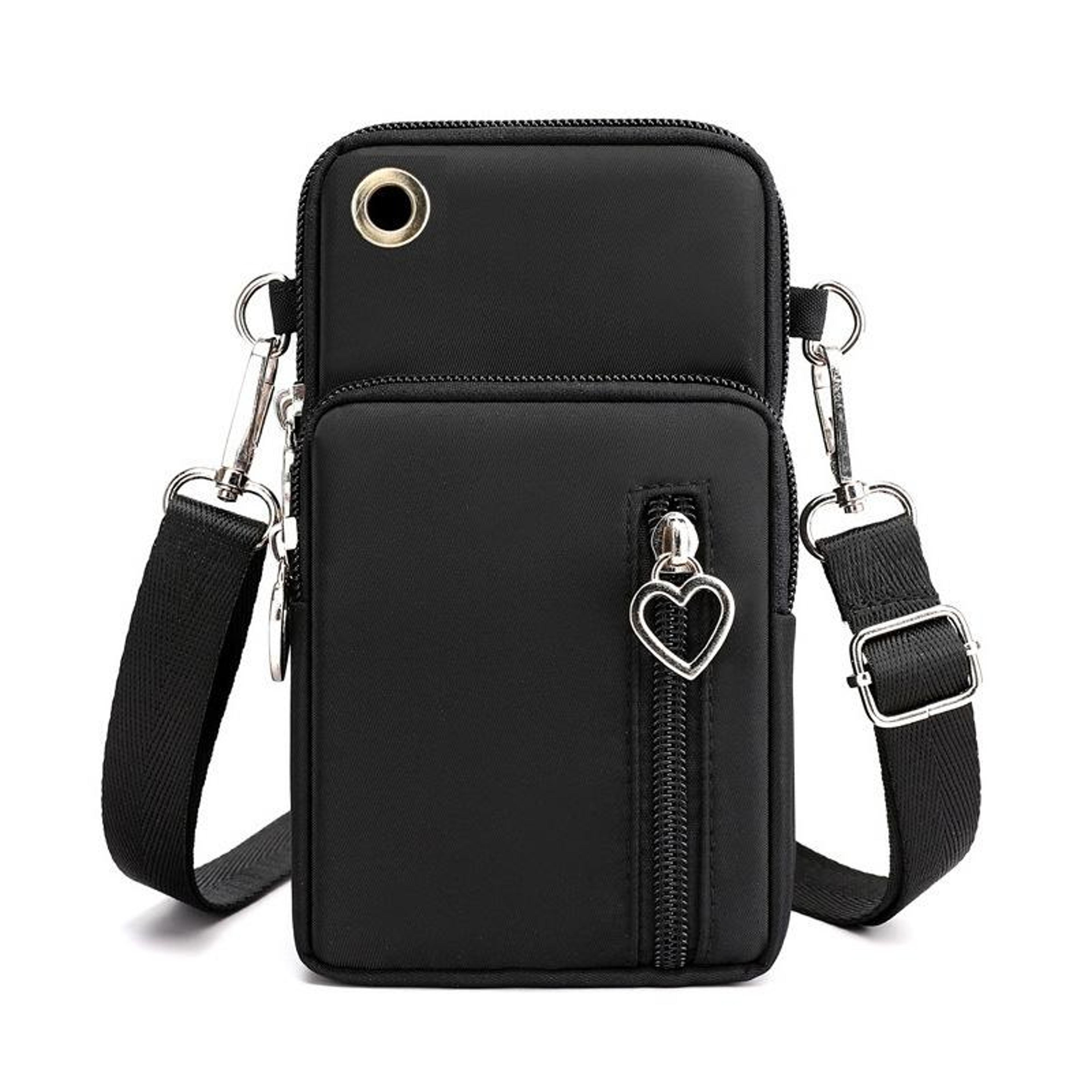 women crossbody phone wallet bag with arm band rfid travel wrist pouch