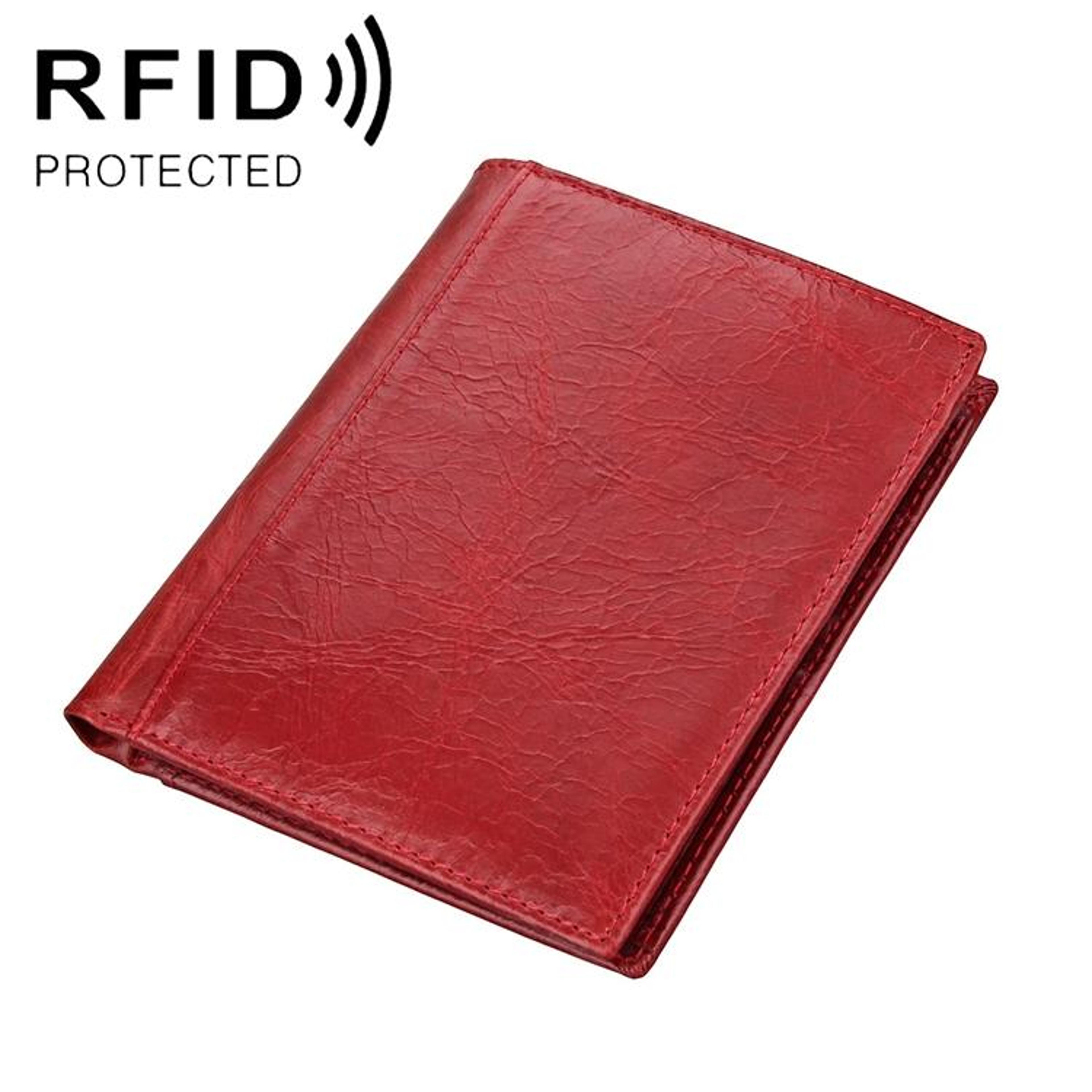 vintage rfid blocking leather passport wallet organizer