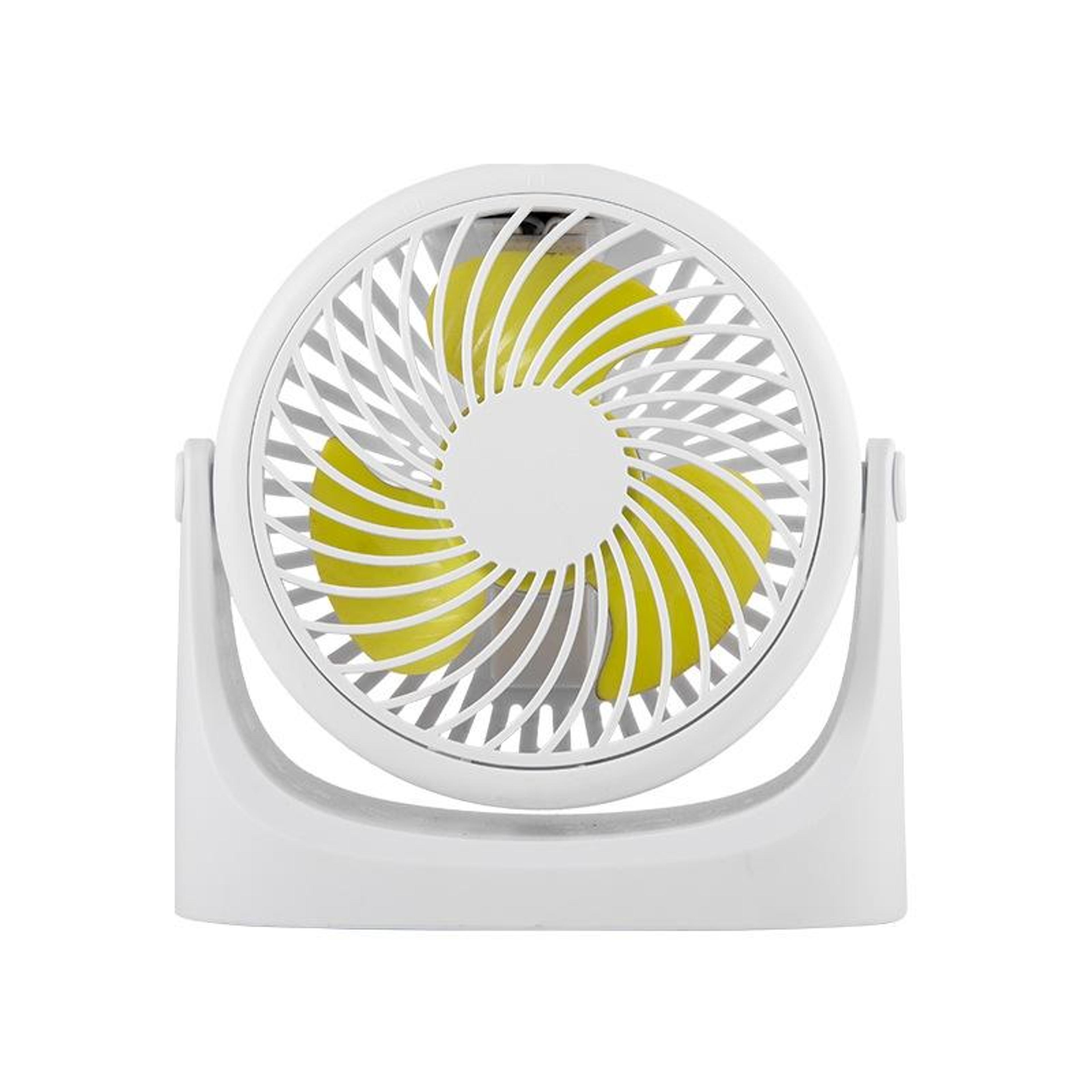 portable usb desk fan with rechargeable battery, 360° rotating mini silent fan for office & dorm