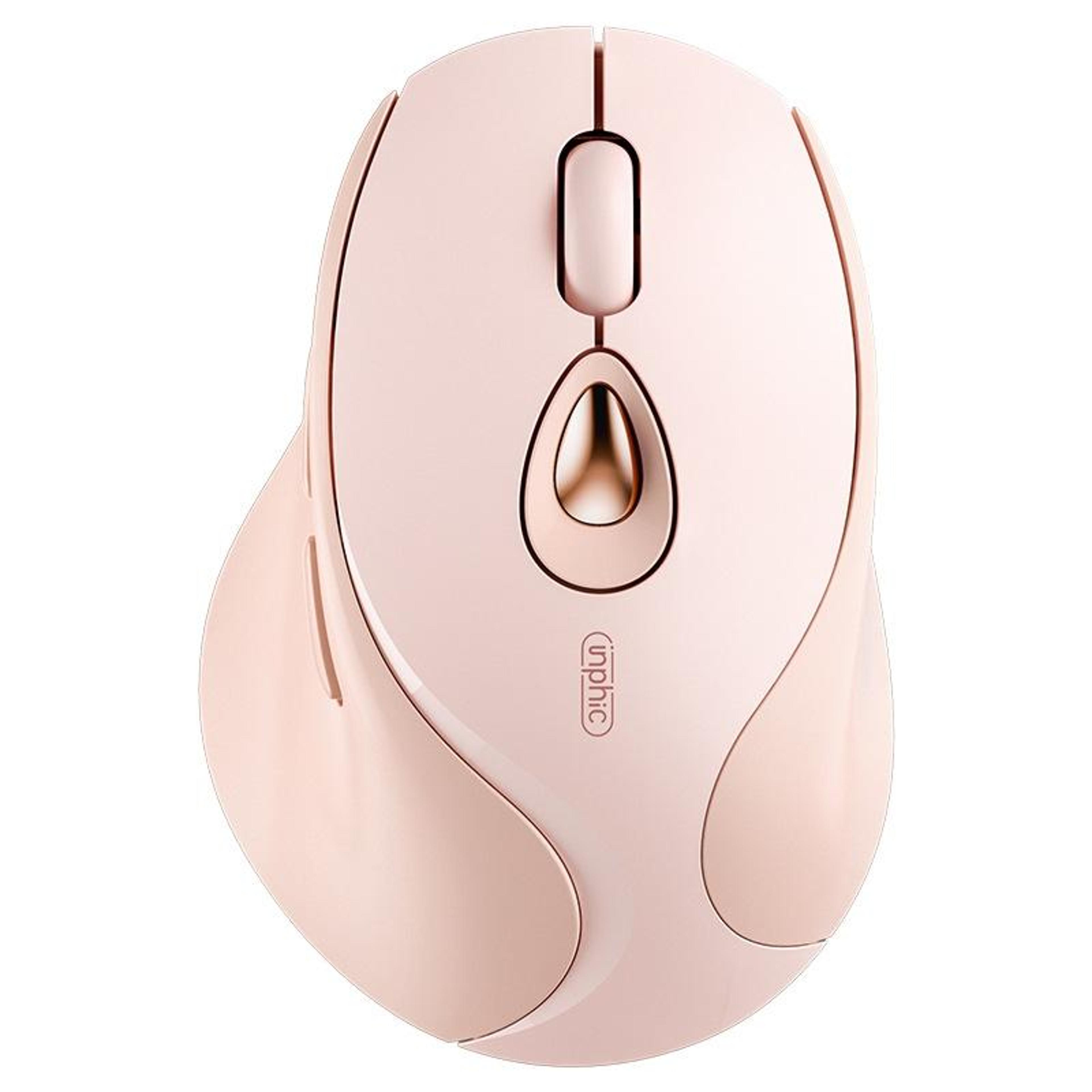 inphic dr801 tri mode bluetooth wireless rechargeable silent mouse 2.4g