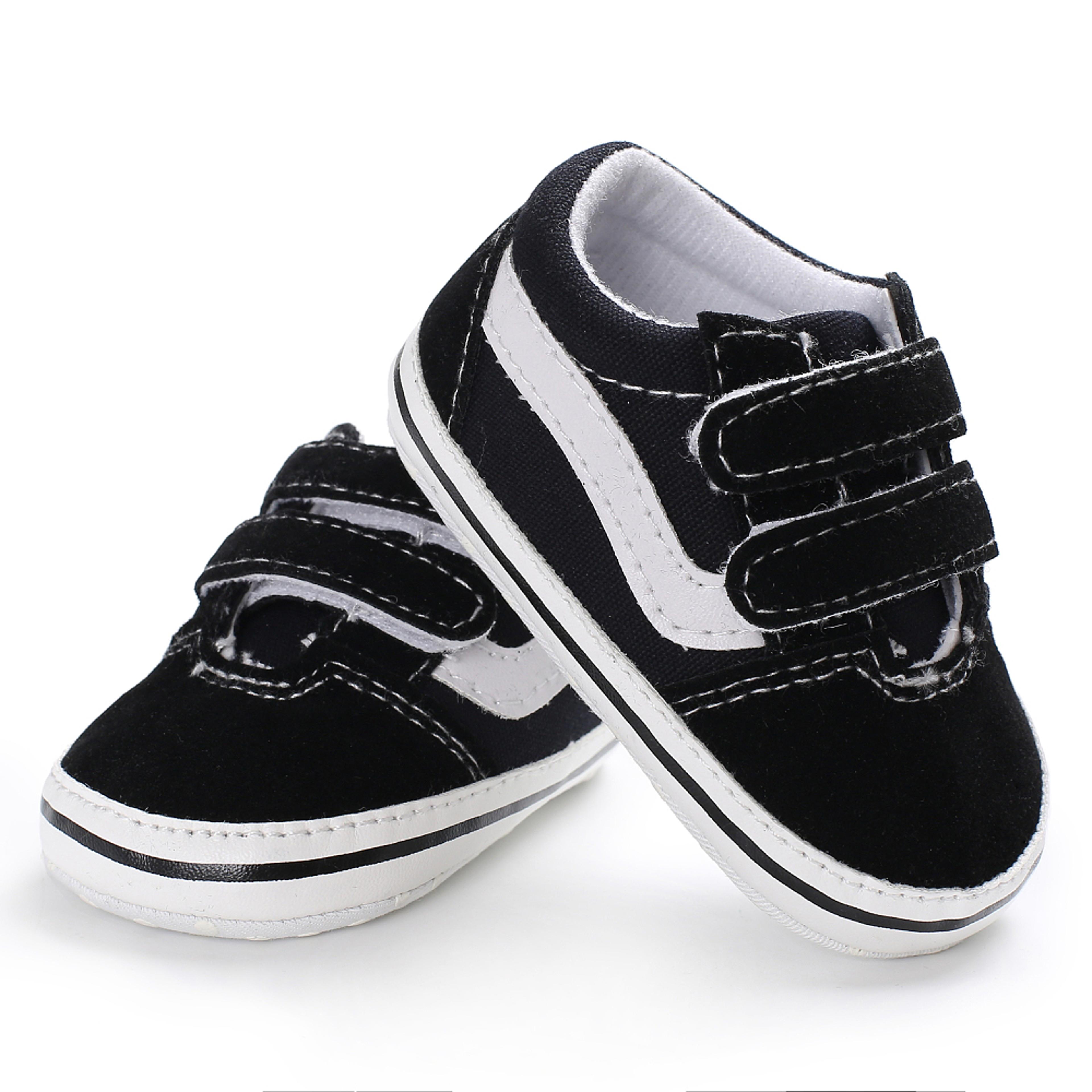 soft sole newborn baby shoes for boys first walker, comfortable classic canvas casual sports shoes for toddlers