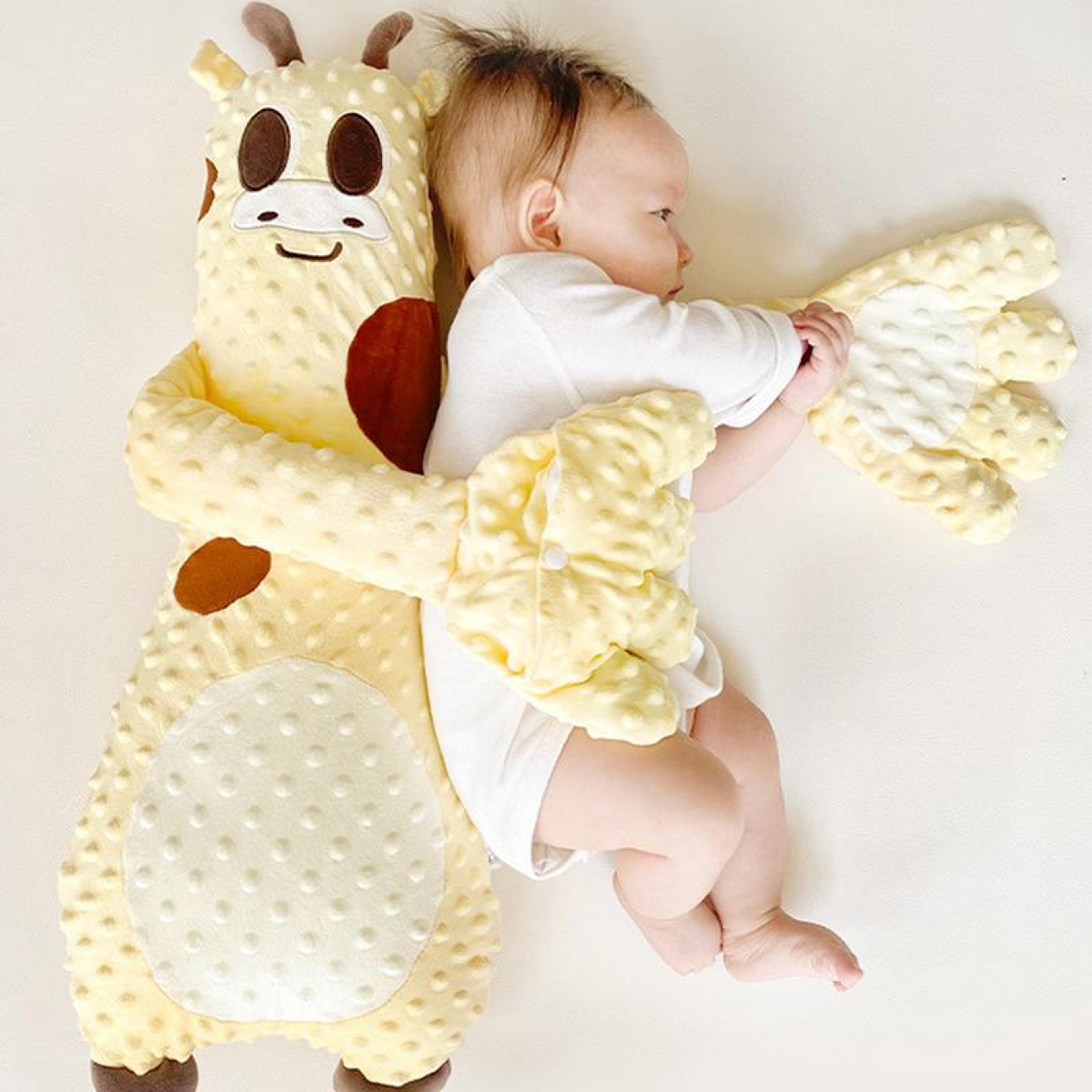 baby sleep patting plush pillow with automatic soothing hand motion