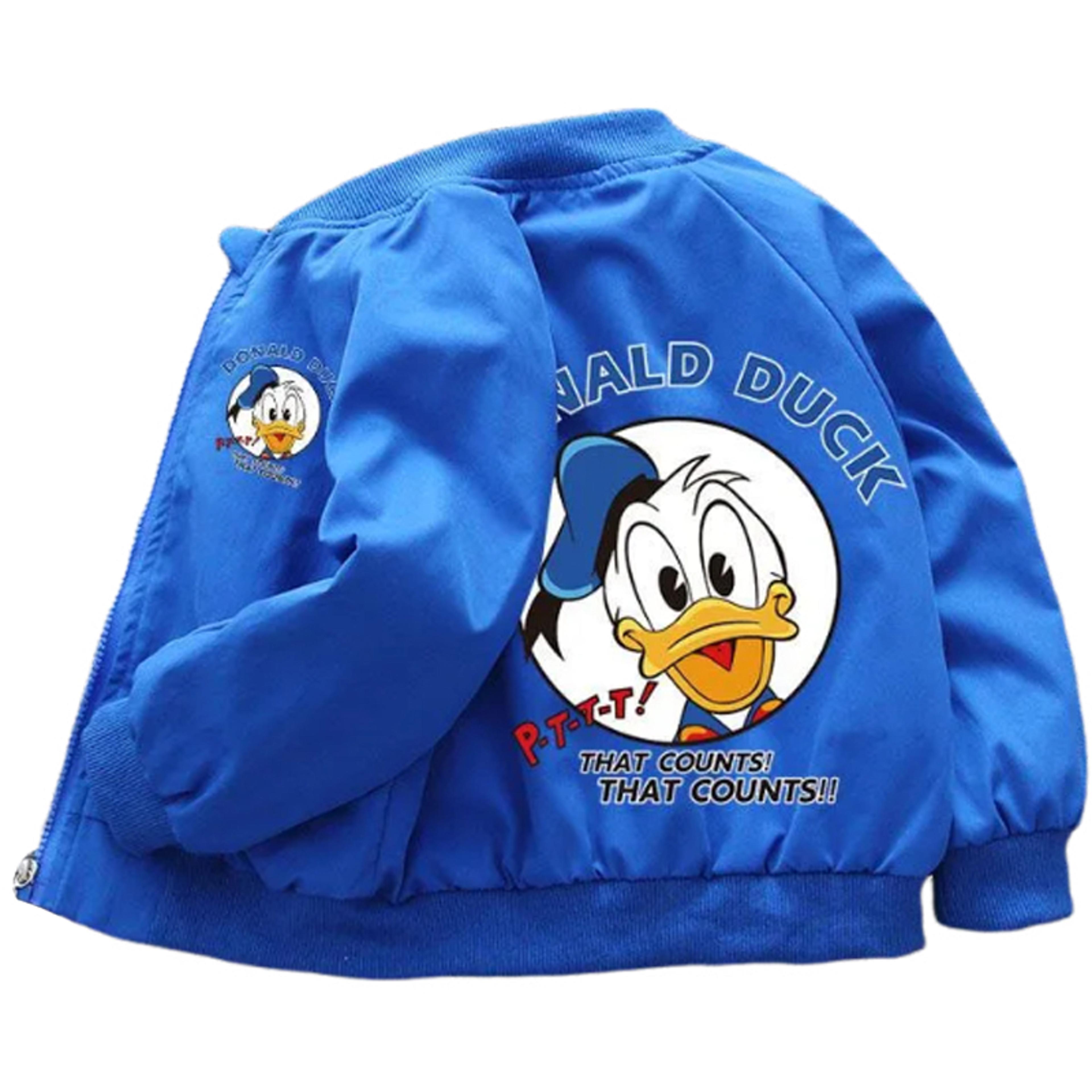 childrens new autumn jacket for boys & girls, fashion donald duck print outerwear, kids spring windbreaker coats