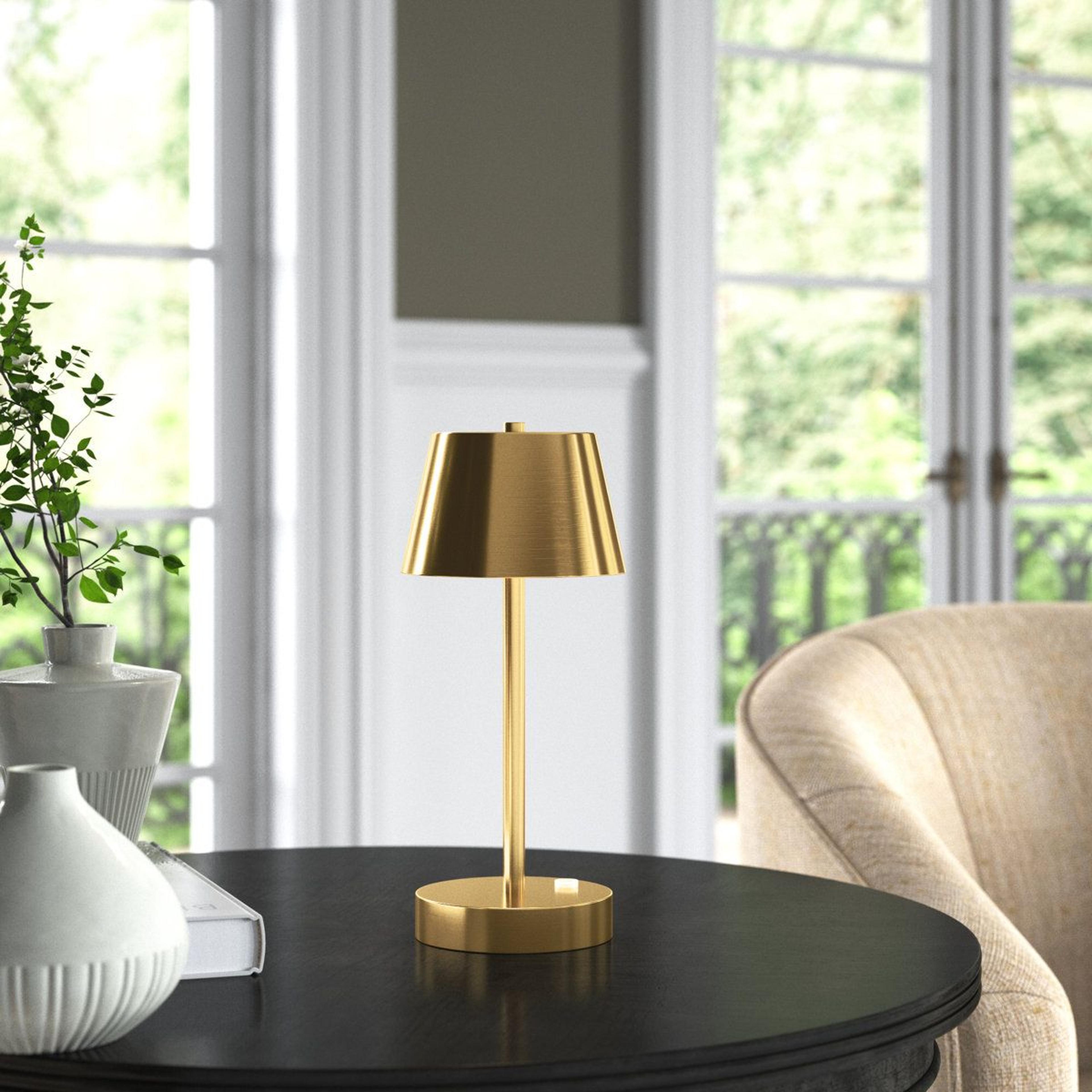 cordless rechargeable led table lamp with touch dimmer