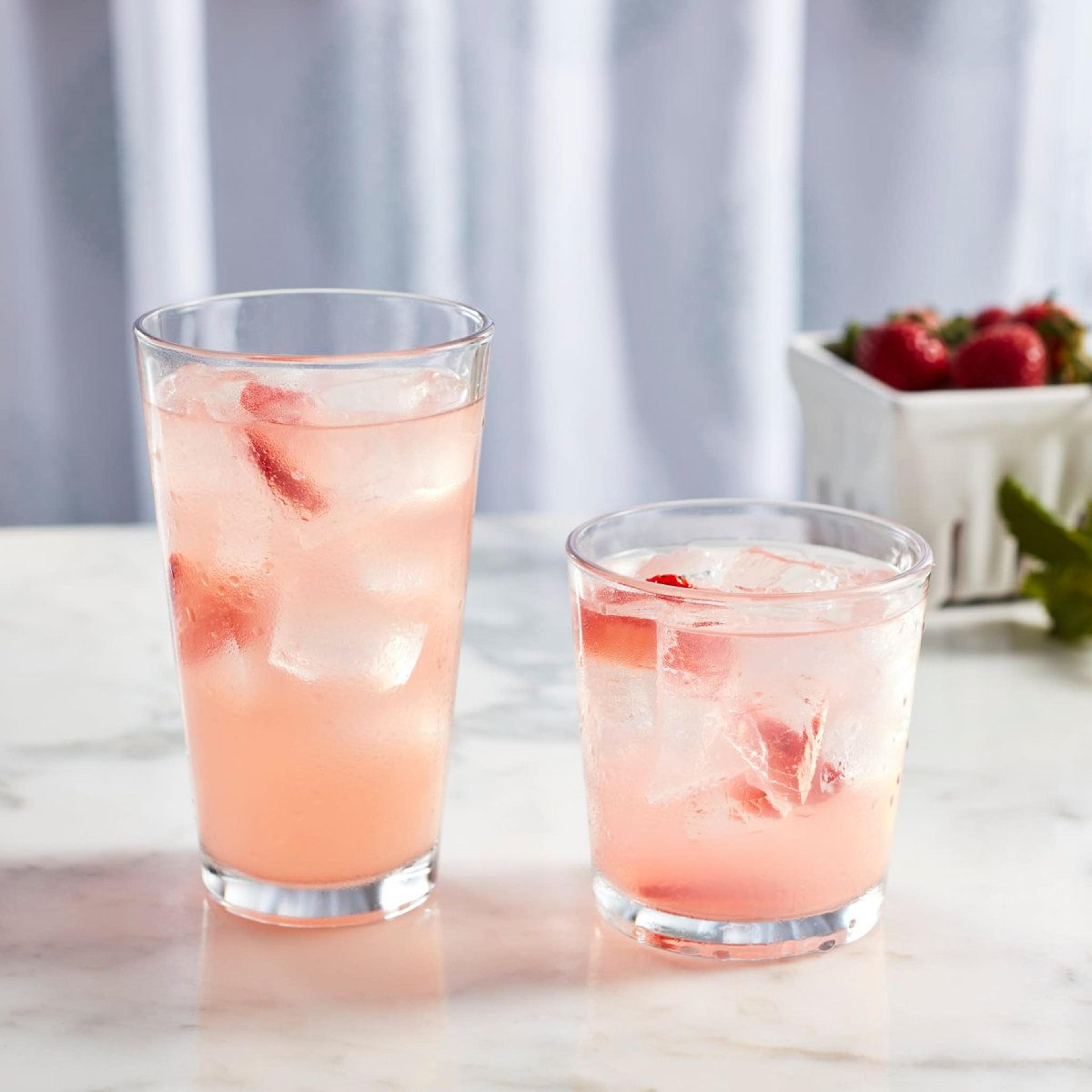 libbey flare 16-piece drinking glass set with tumblers and rocks glasses