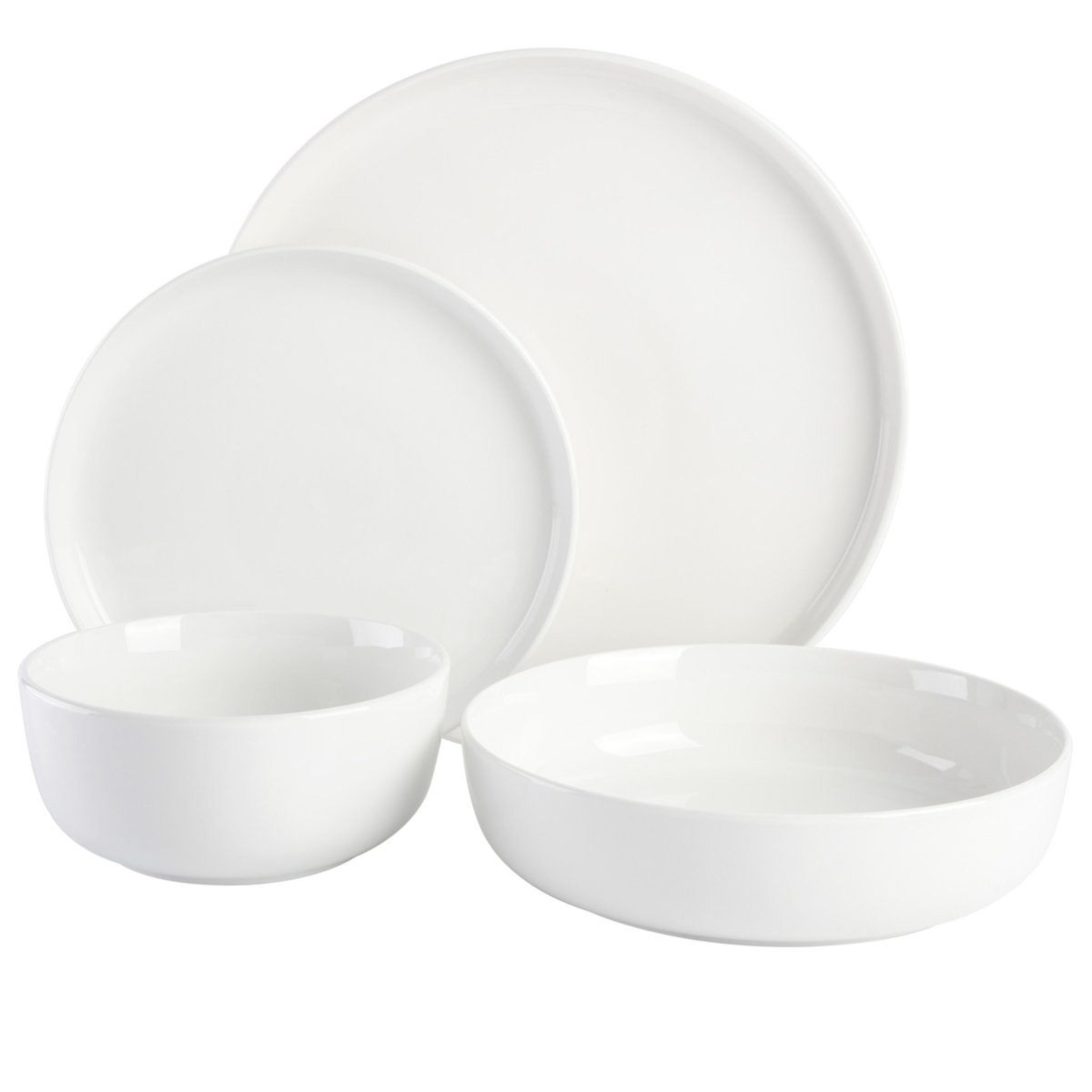 gibson home oslo 16 piece porcelain dinnerware set for 4