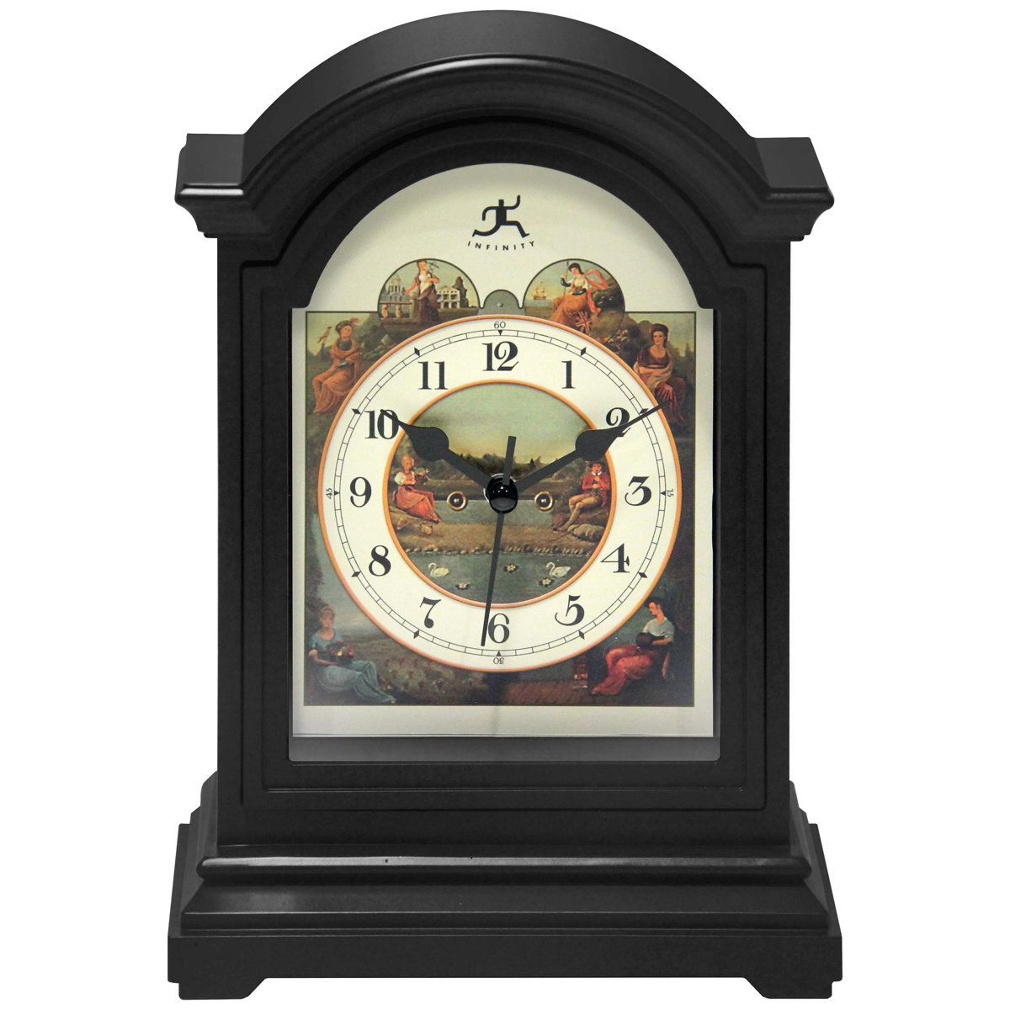 classic 9 inch tabletop grandfather clock with antique mantel style