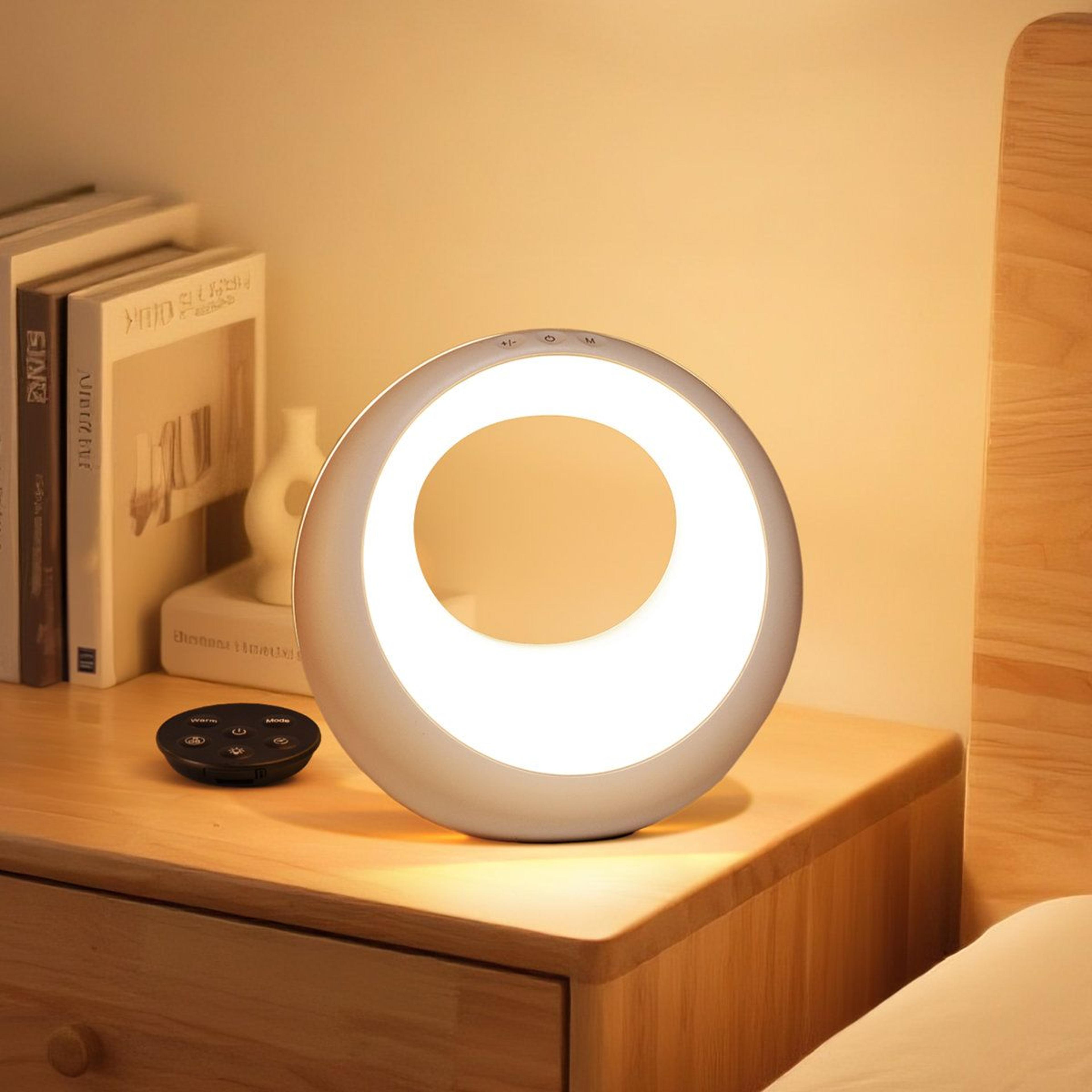 rechargeable touch night light 16 color dimmable bedside lamp