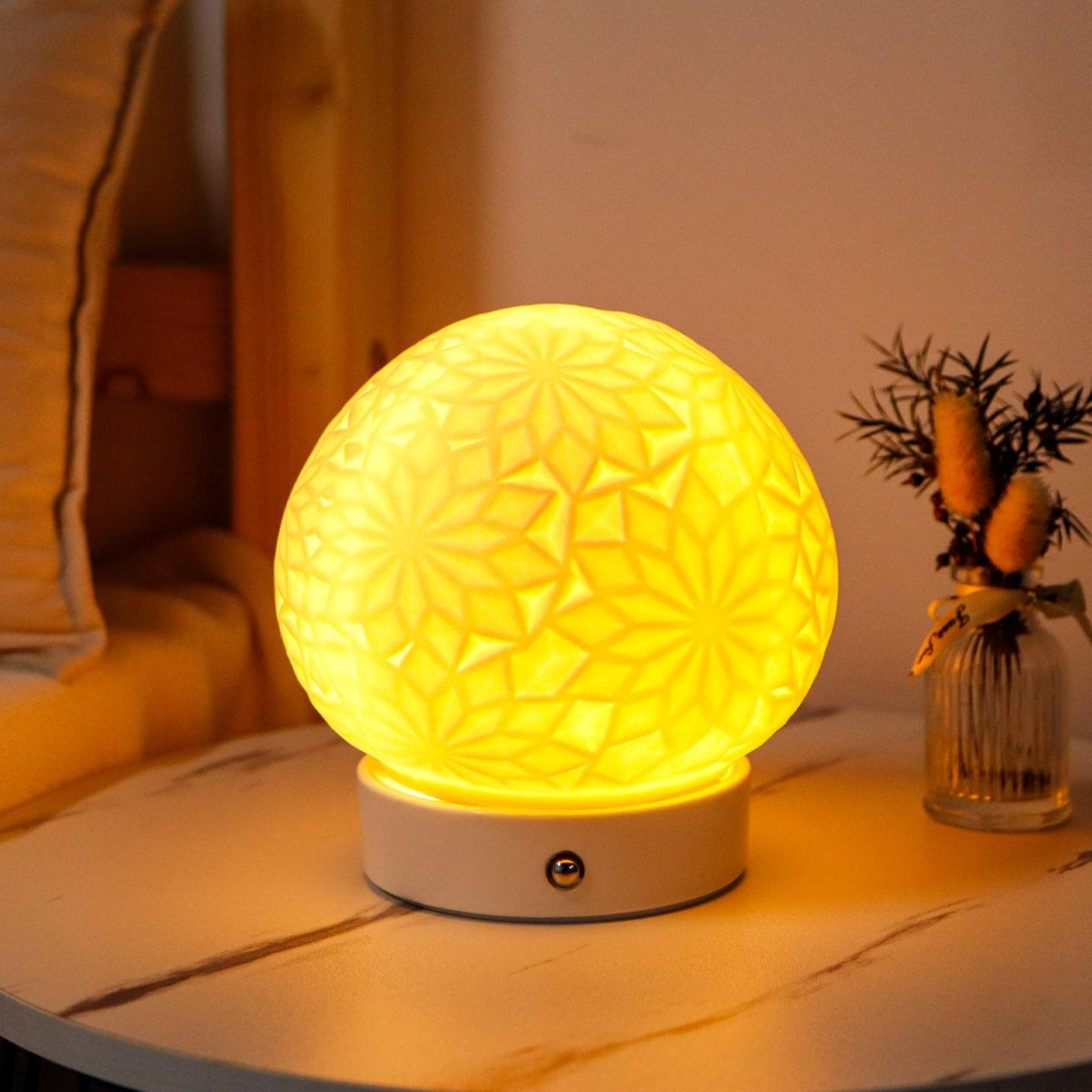 cordless ceramic touch lamp dimmable bedside accent light