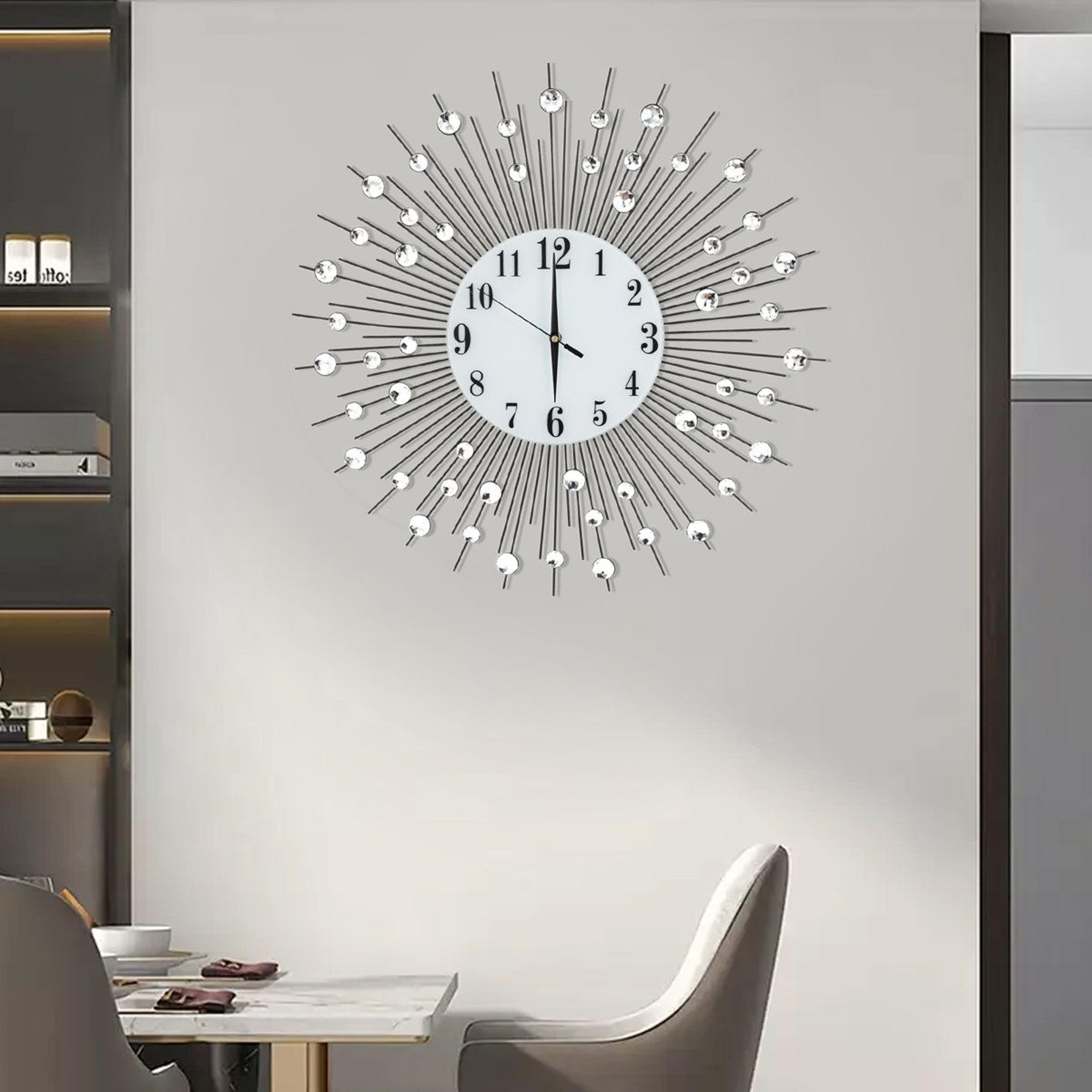 cesear 23.62 inch large wall clock modern silent decorative clock