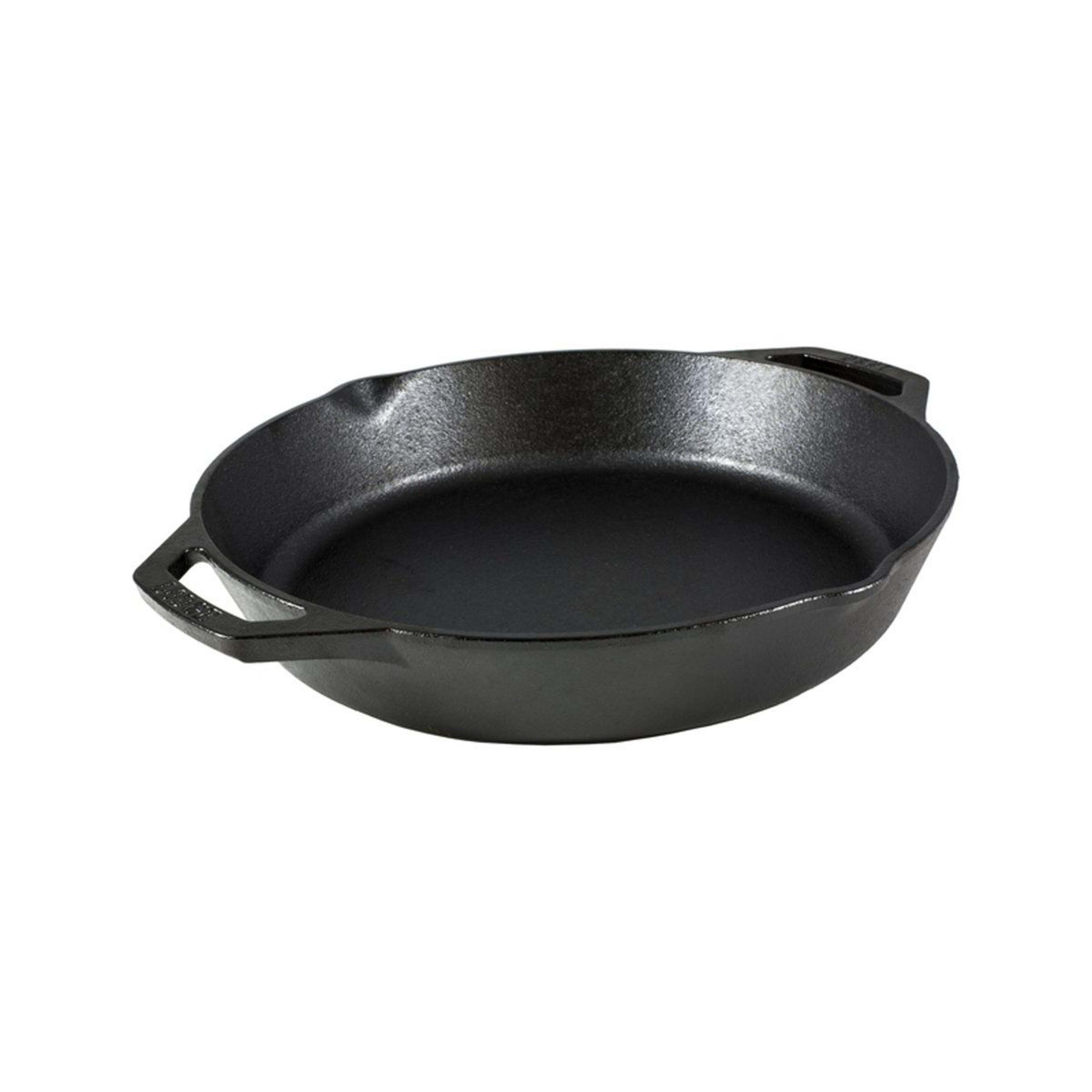 12 inch preseasoned cast iron skillet dual handle frying pan