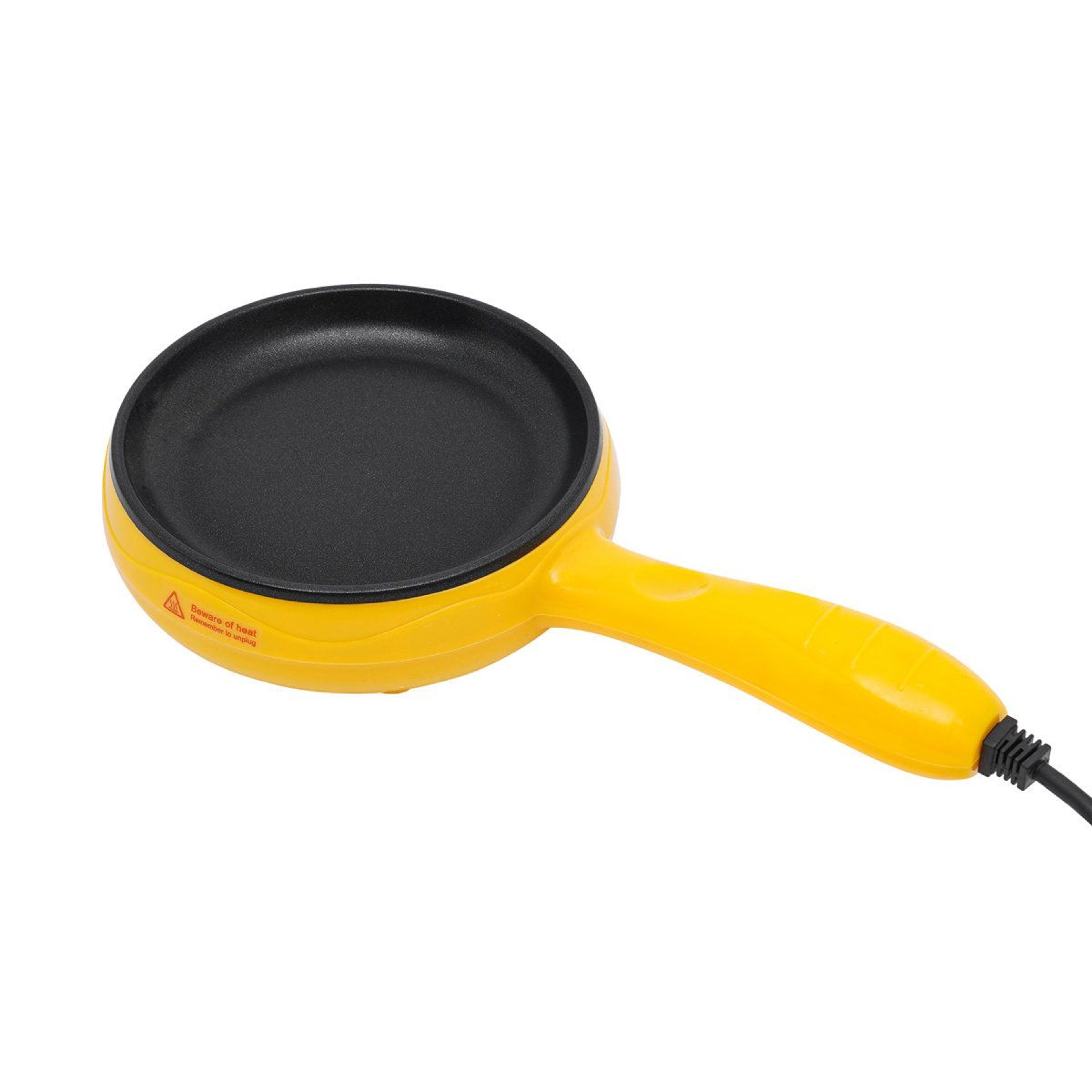 compact mini electric skillet 450w nonstick portable frying pan