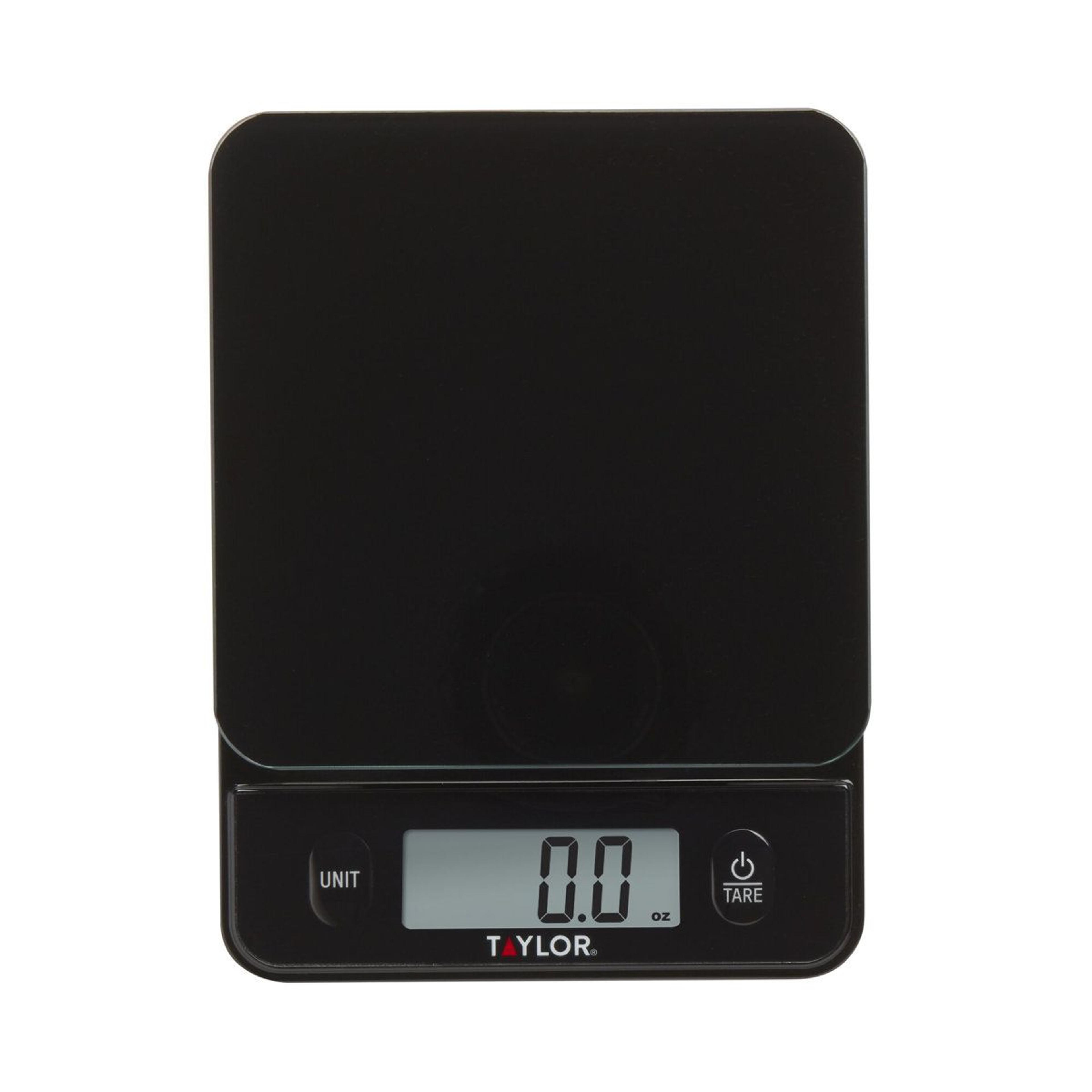 taylor 11 lb digital kitchen scale glass food scale for baking and meal prep