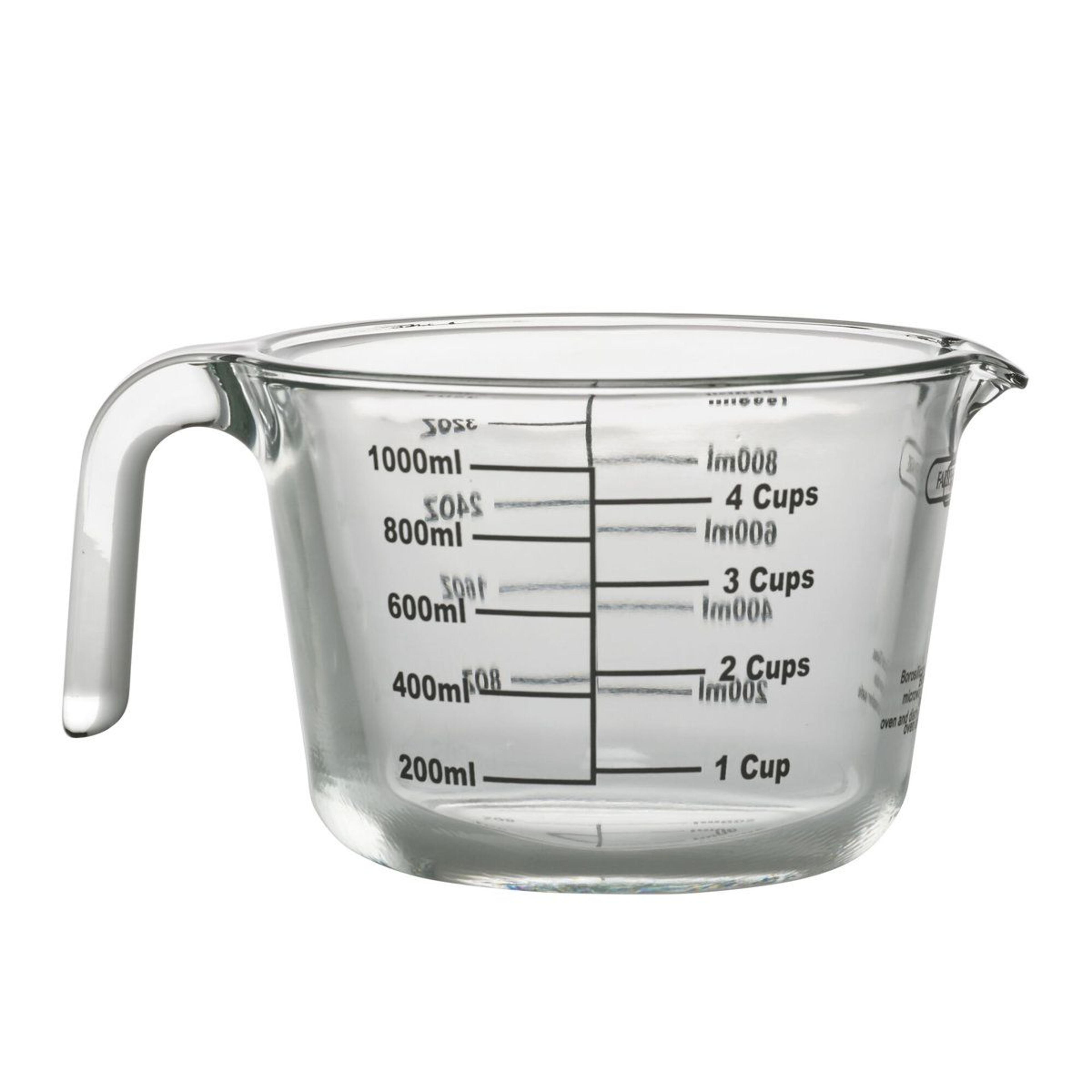 farberware 4 cup borosilicate glass measuring cup with easy read markings
