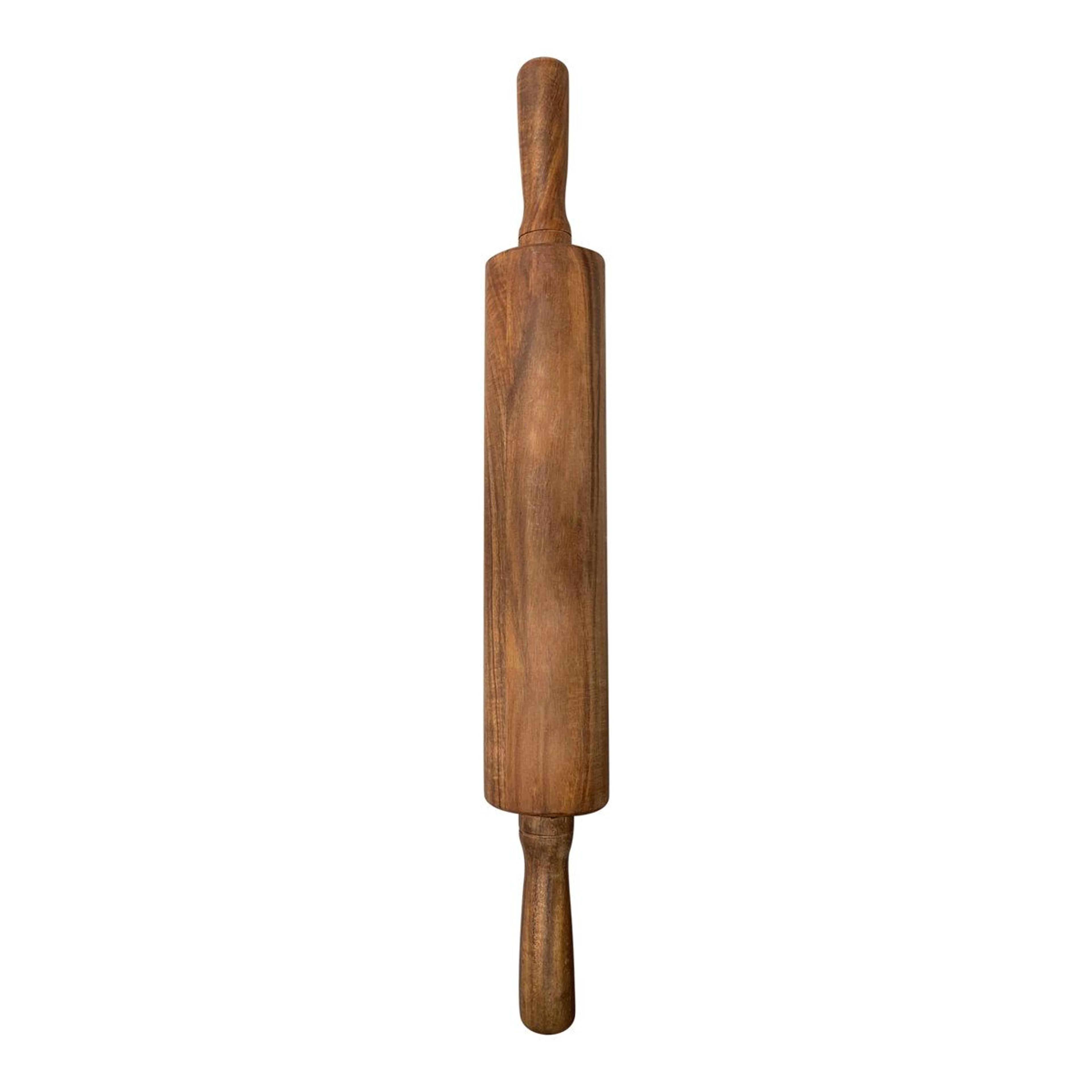 ironwood gourmet acacia wood rolling pin for baking and dough