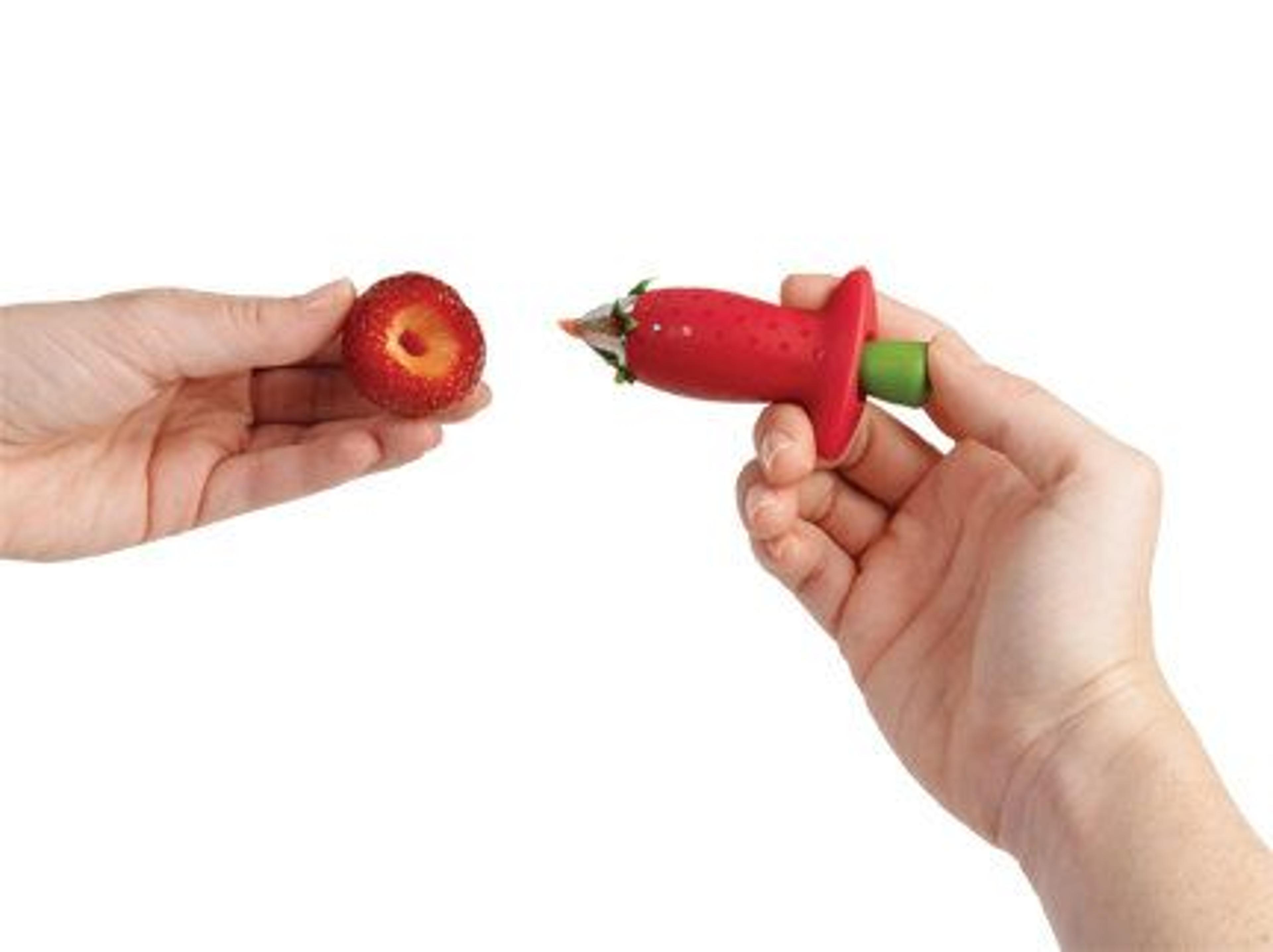 chef'n stemgem strawberry huller and strawberry stem remover kitchen tool