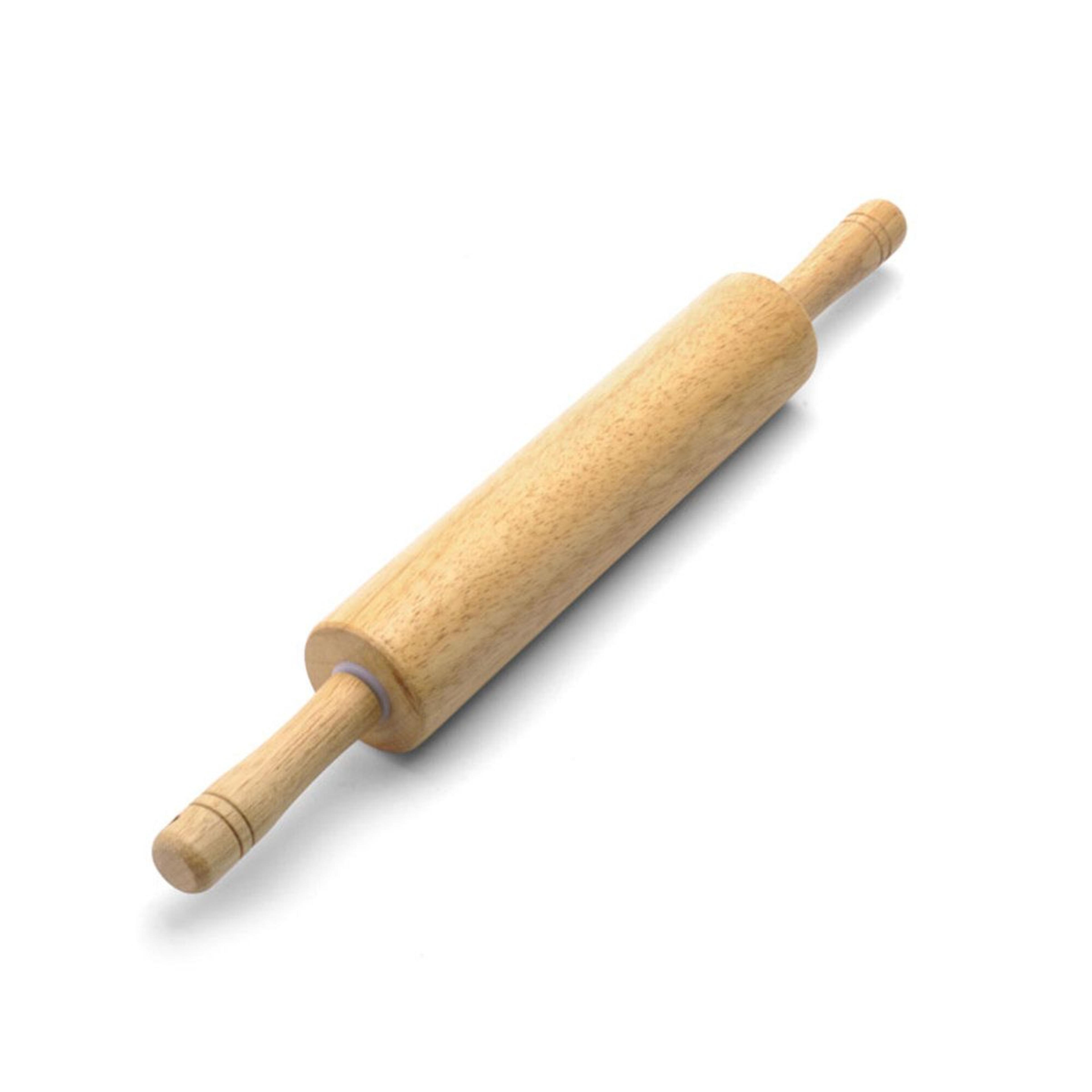 farberware hardwood rolling pin with easy grip handles for baking and pastry