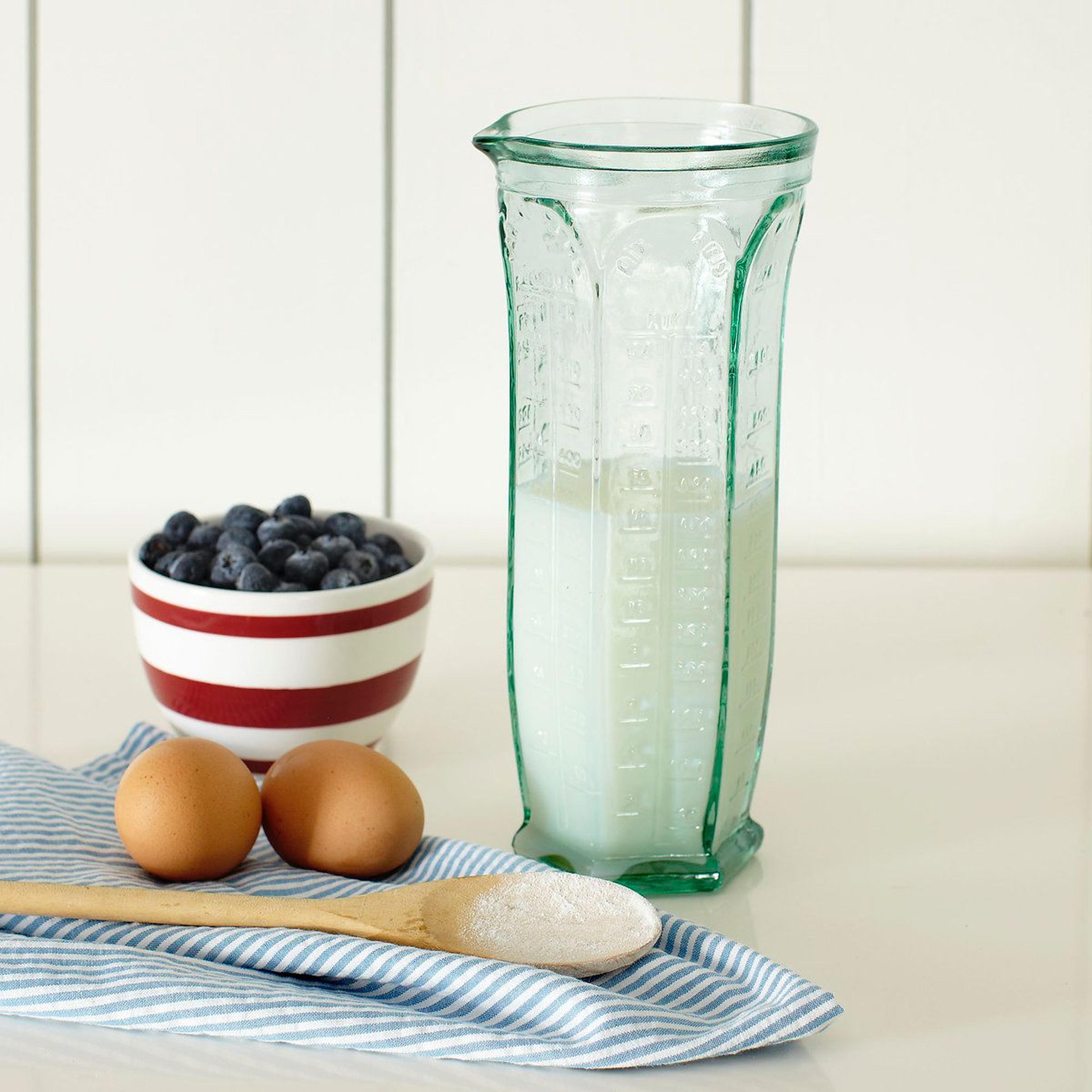 winthrop recycled glass measuring jug and utensil holder