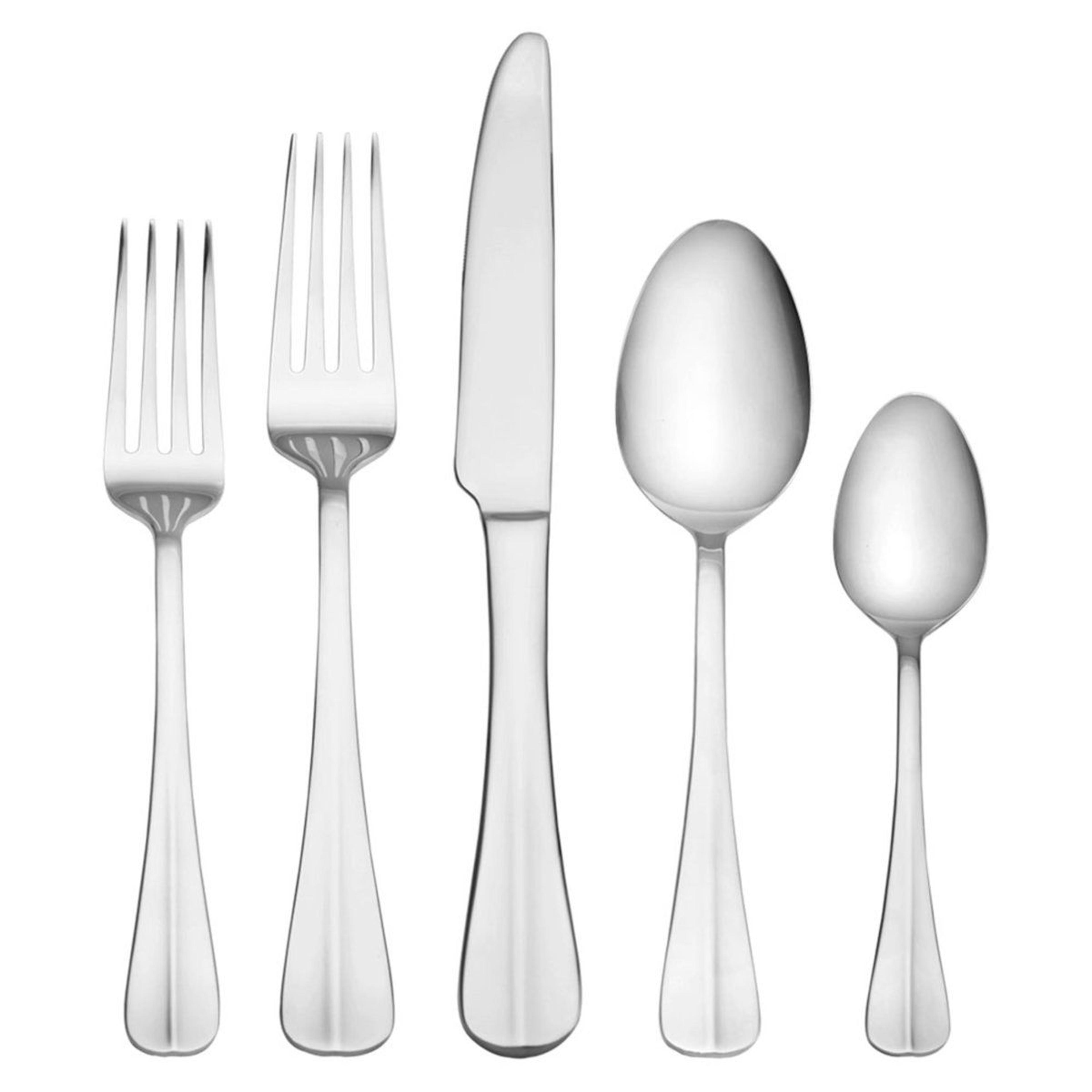 everyday simplicity 53 piece flatware set with steak knives service for 8