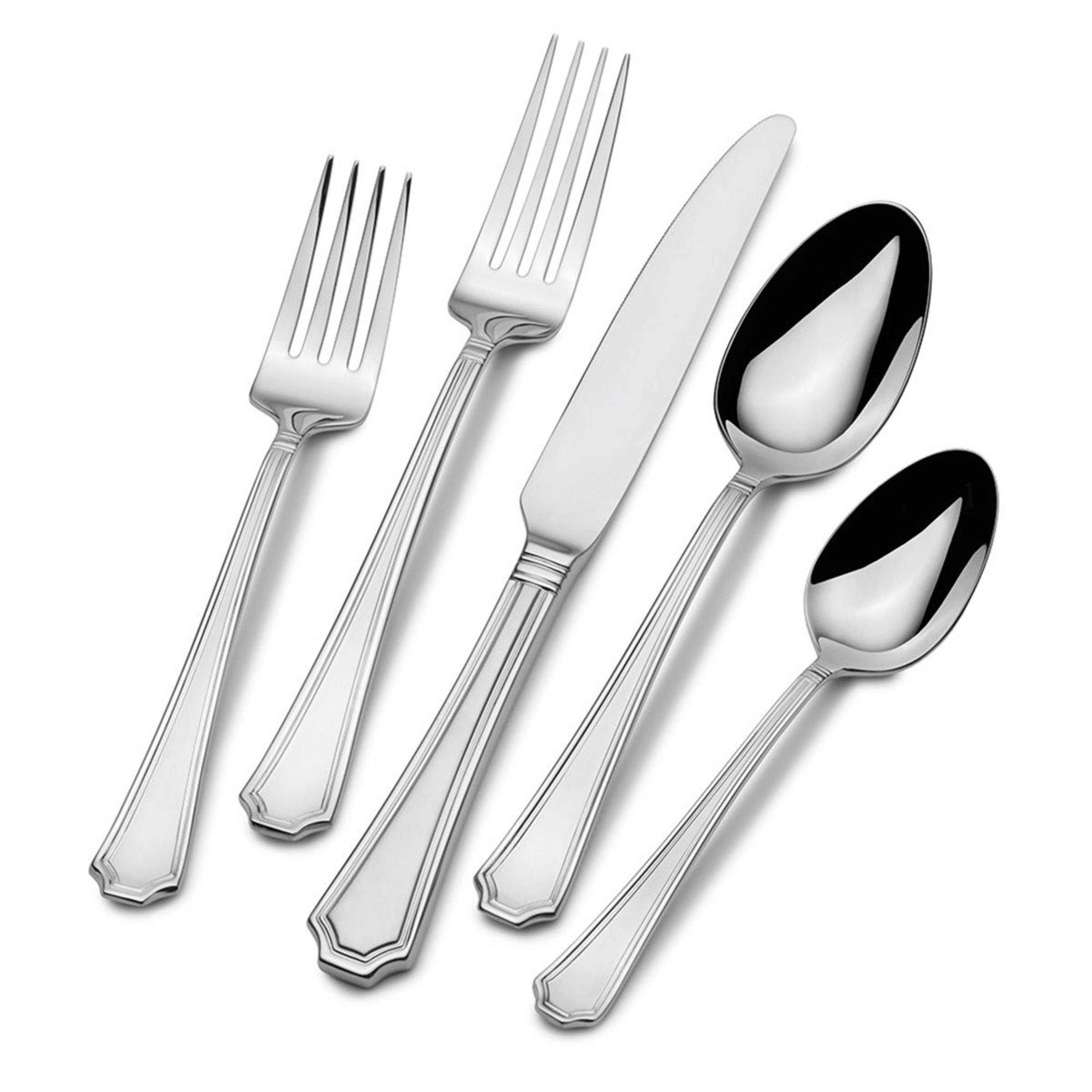 carleigh 20 piece stainless steel flatware set service for 4