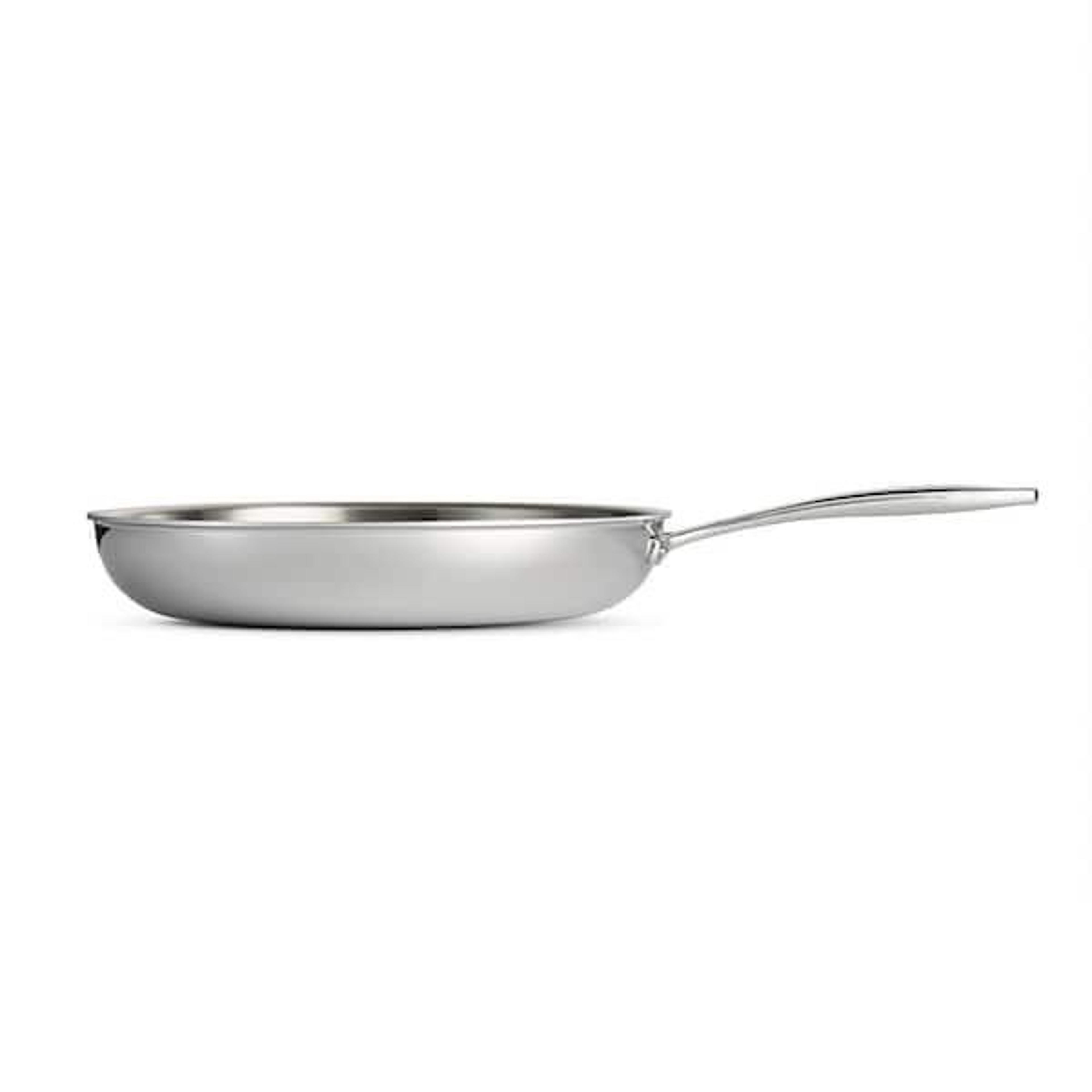tramontina 12 inch tri ply stainless steel fry pan for induction cooking
