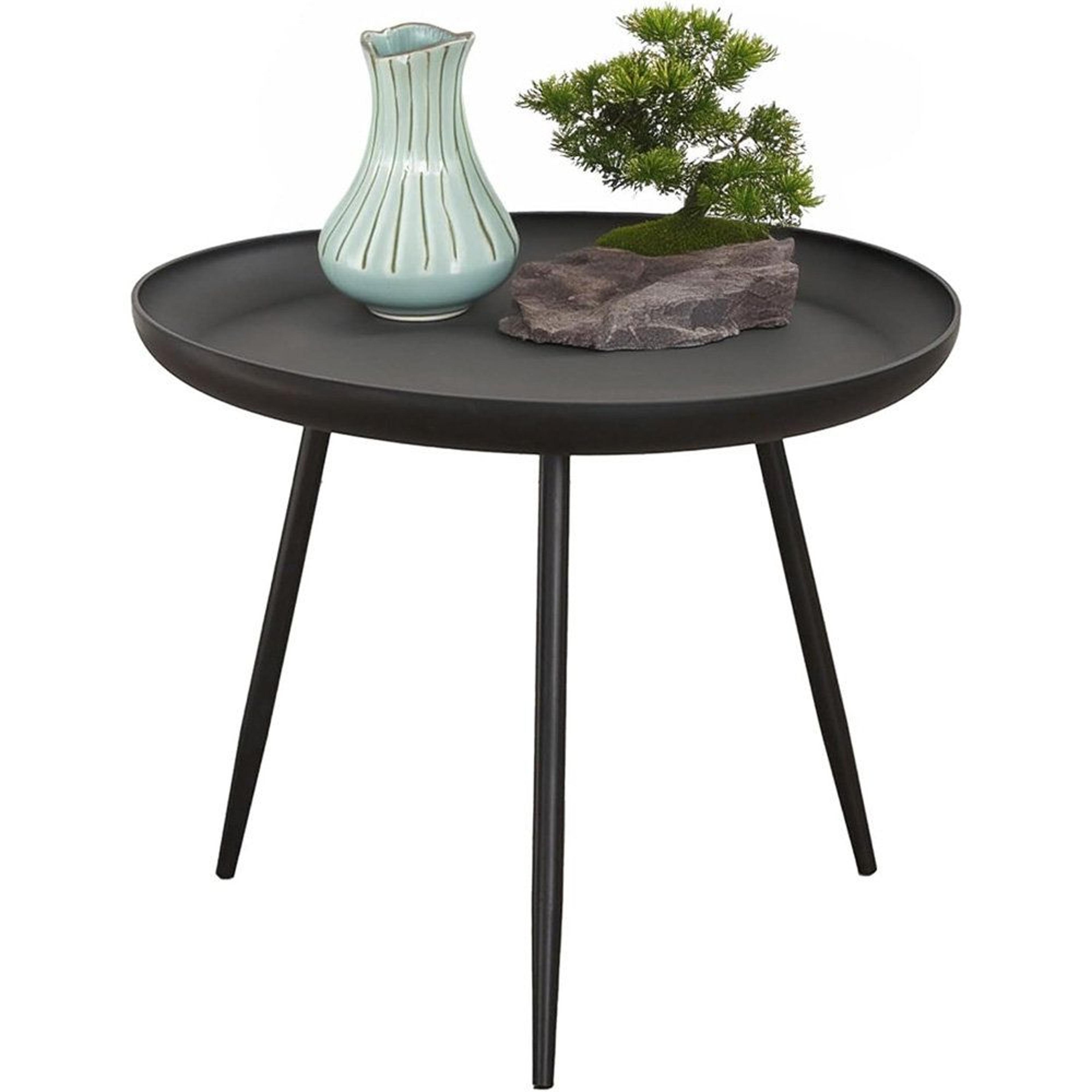 modern round end table narrow space tray side table