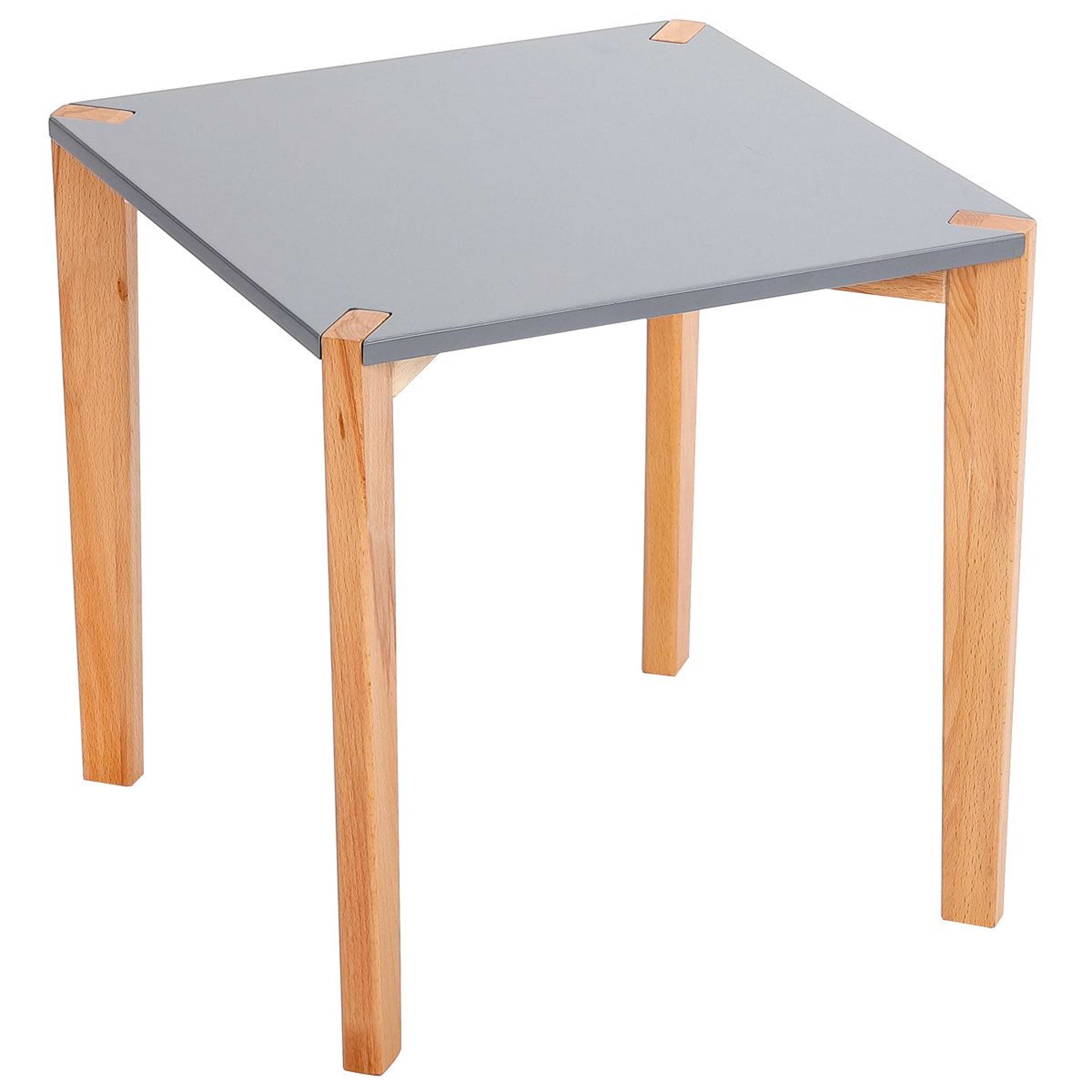 birdrock home small end table with gray top and wood legs