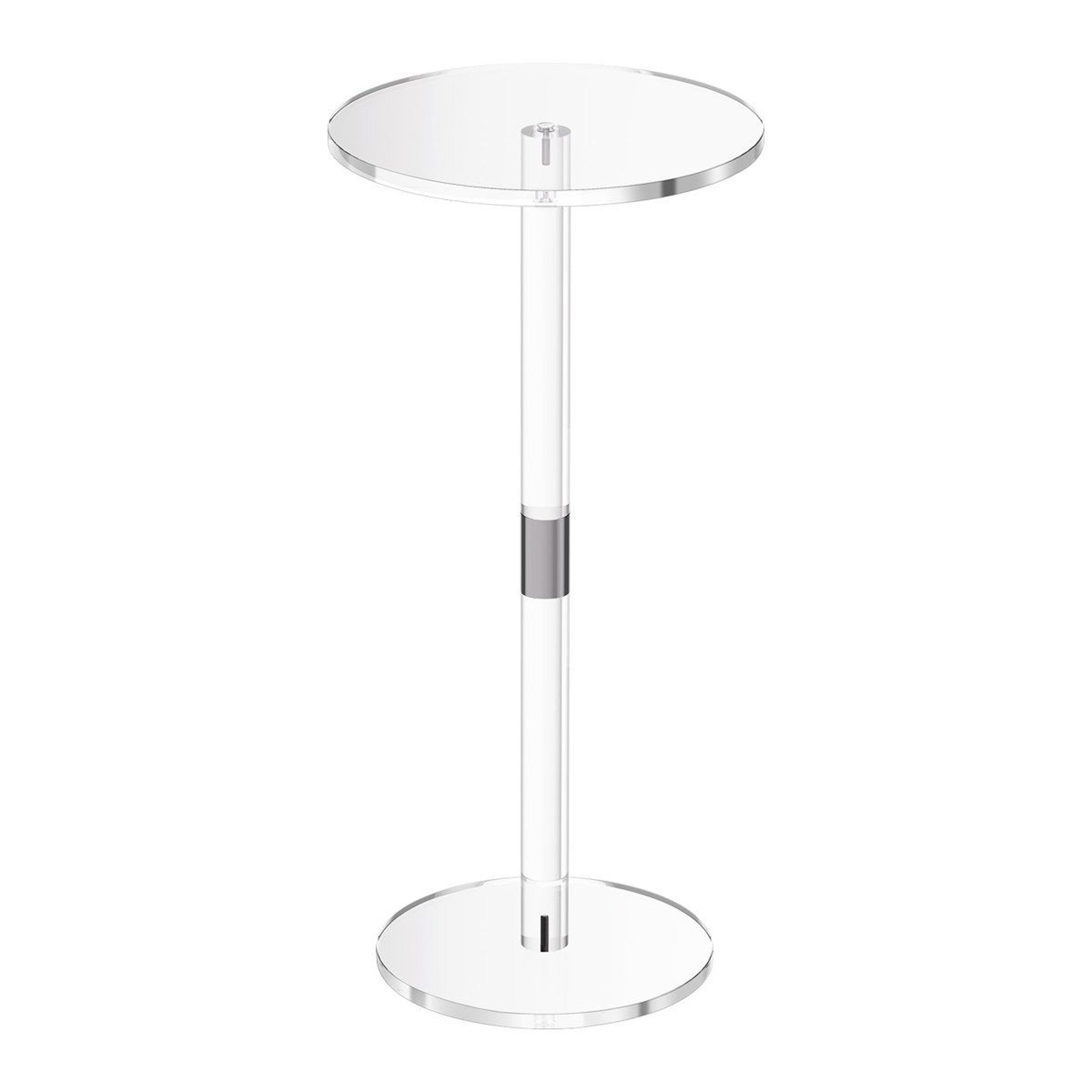 modern acrylic side table clear minimalist drink stand for living room and bedroom
