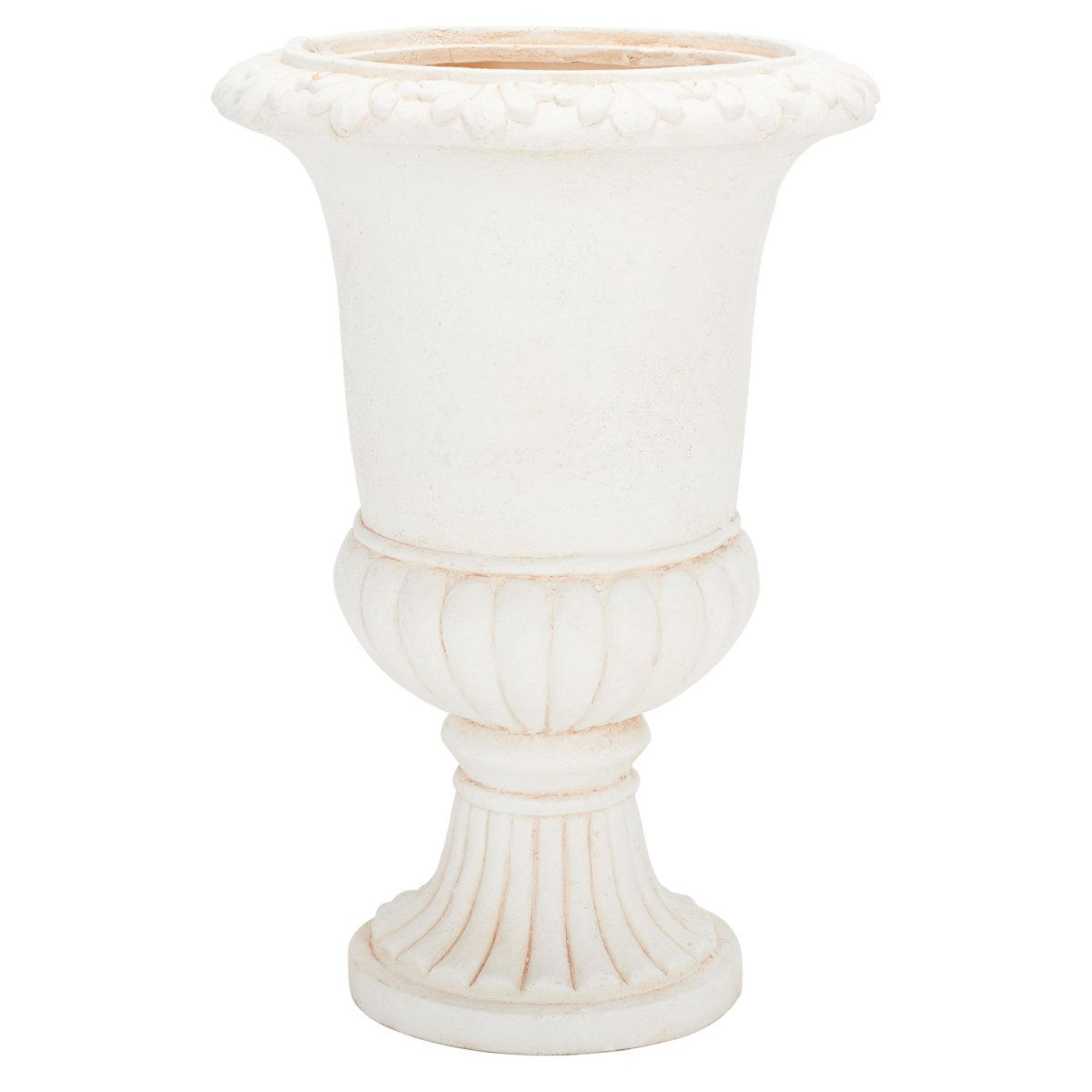 copacabana 19.7" elegant urn planter durable magnesium oxide outdoor garden planter
