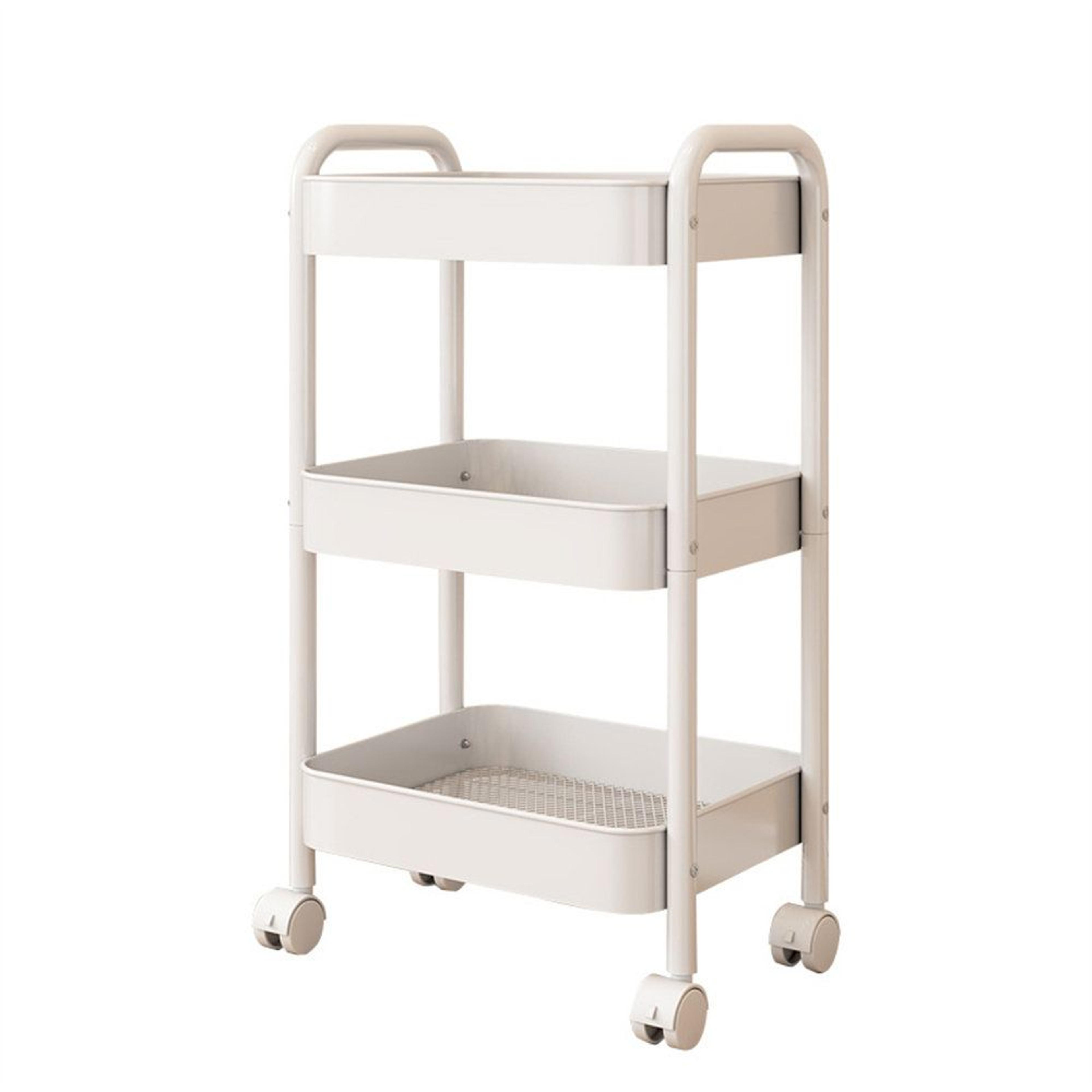 run 3 tier rolling utility cart versatile mobile storage organizer & kitchen trolley