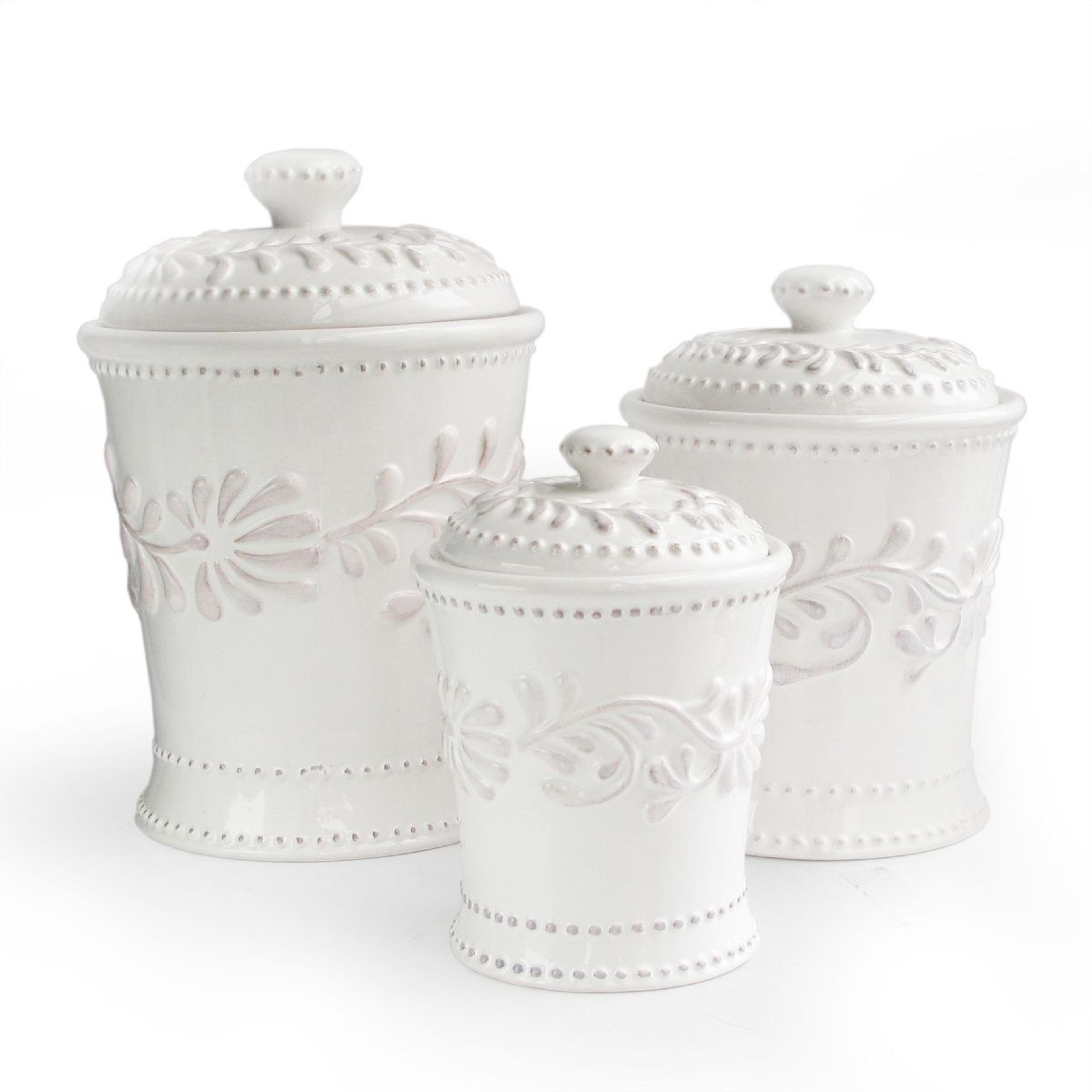 kitchen canister set airtight decorative food storage for french country kitchen decor