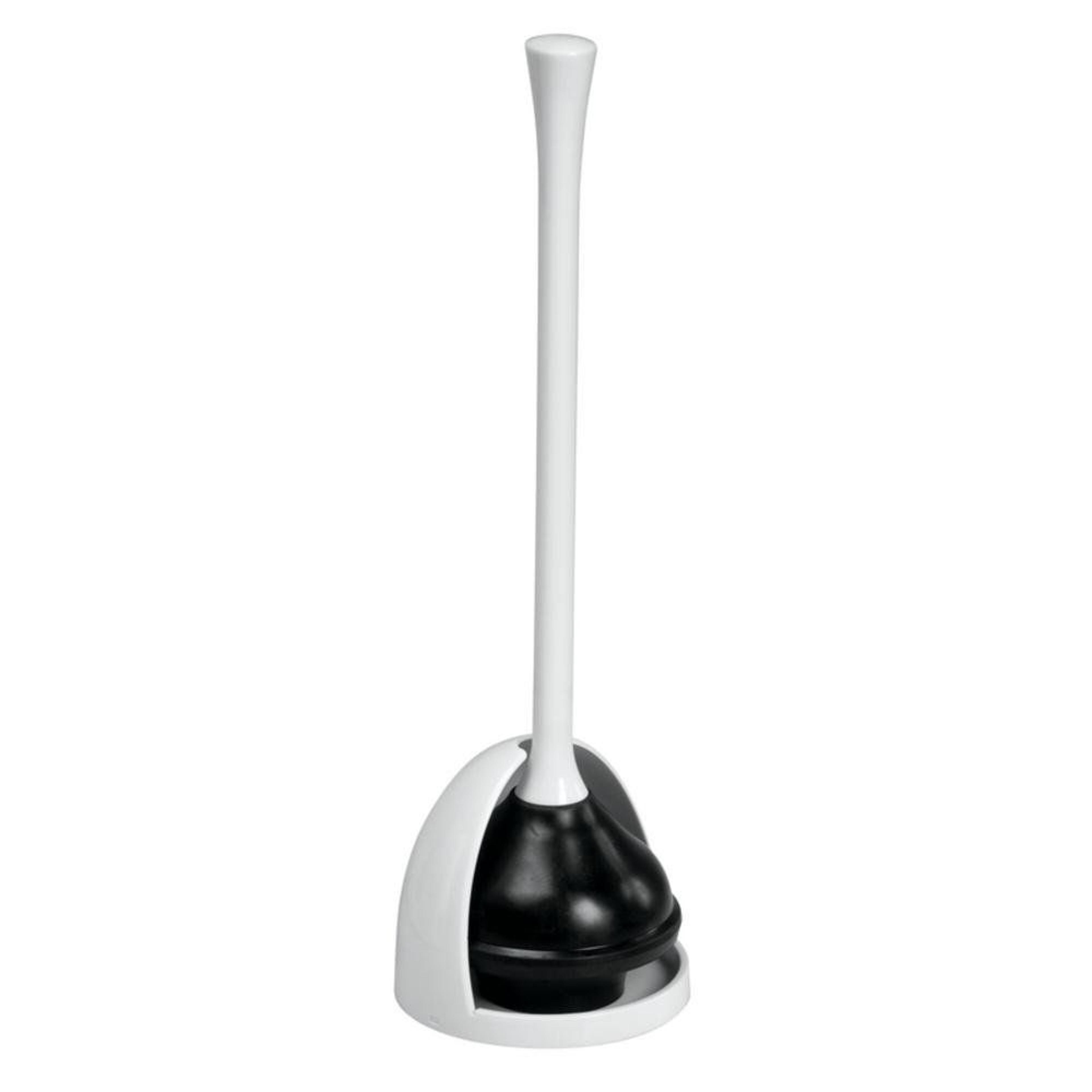 una toilet plunger and holder set compact, discreet bathroom accessory for modern storage