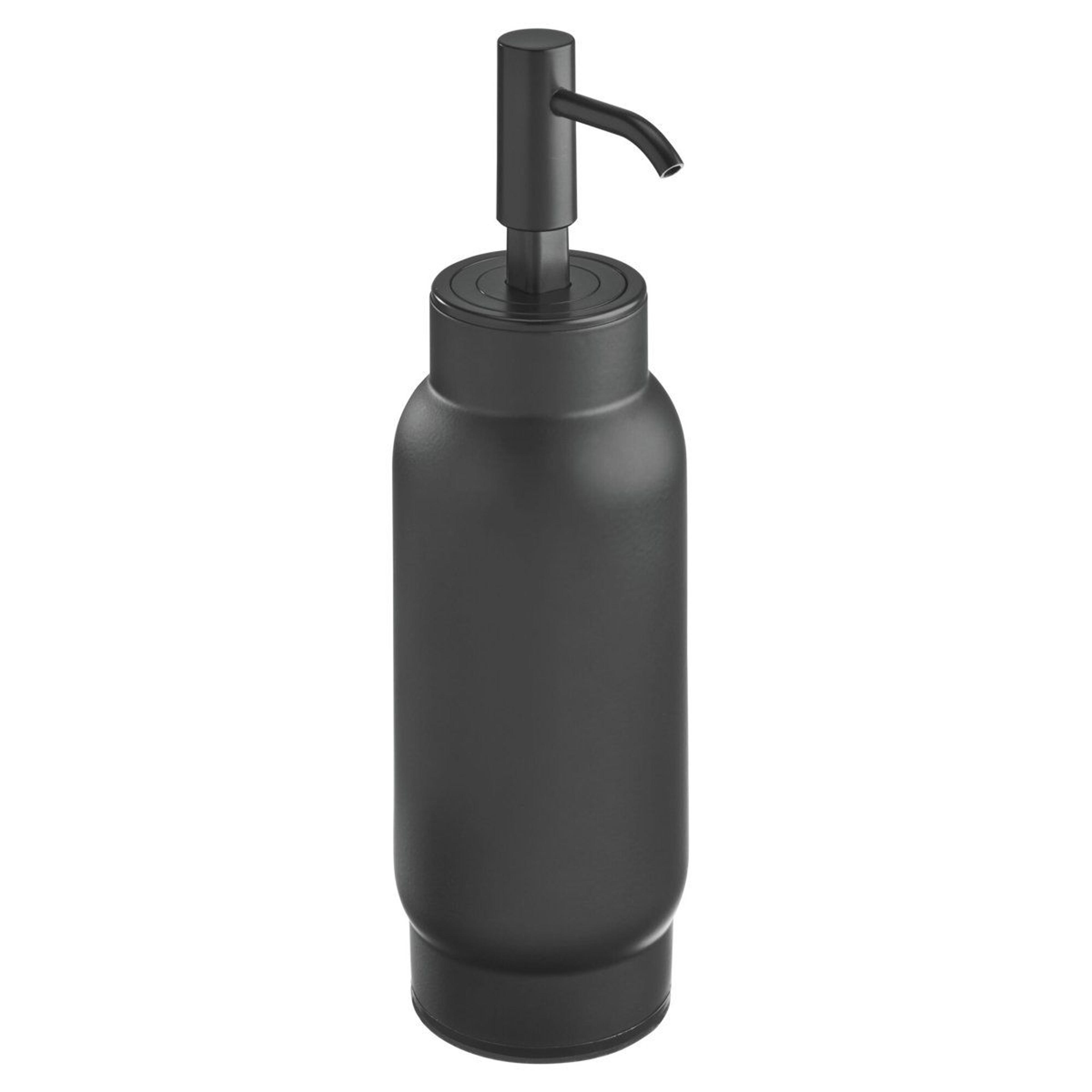 austin refillable soap dispenser modern matte black countertop hand soap bottle