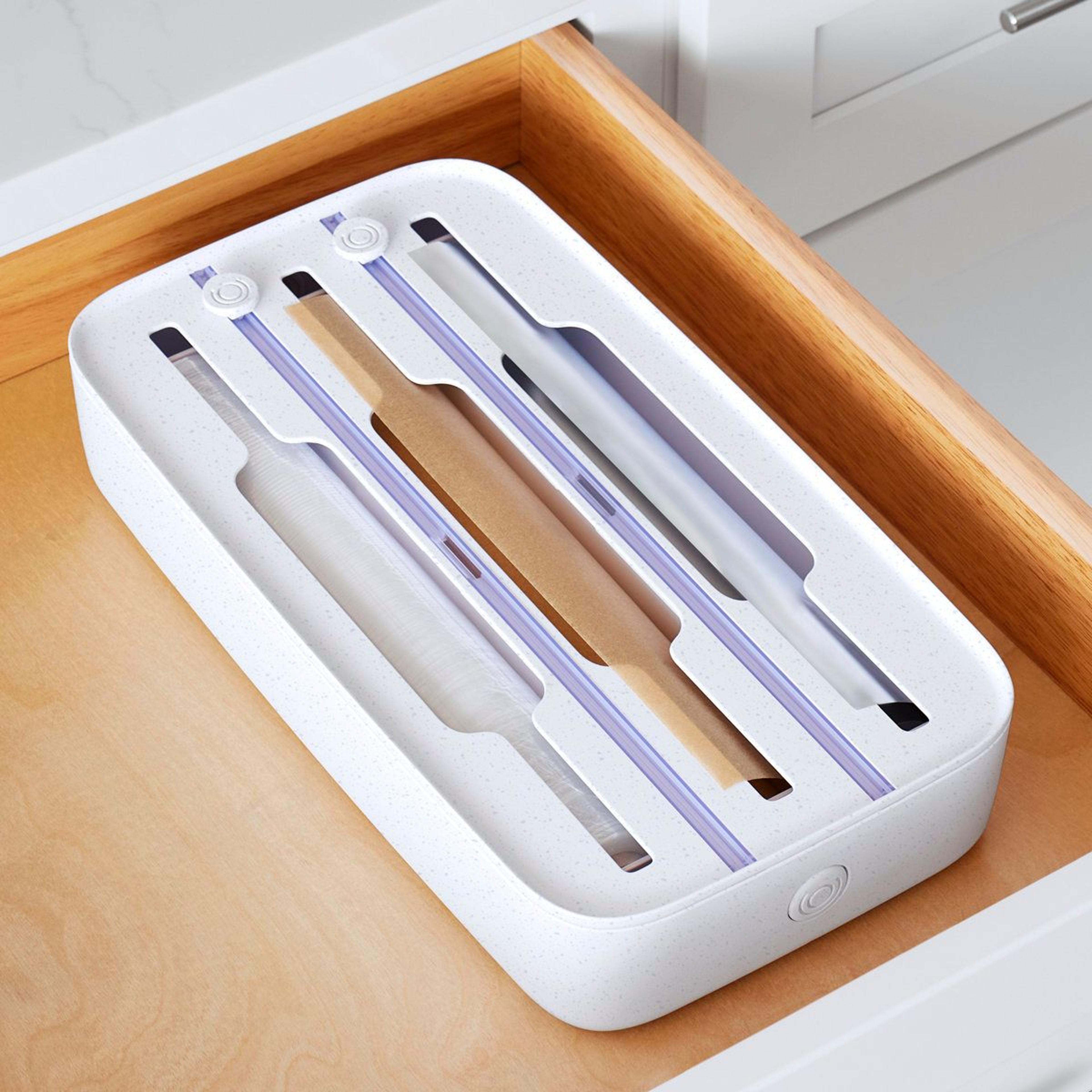storaroll 3-in-1 wrap dispenser and kitchen drawer organizer