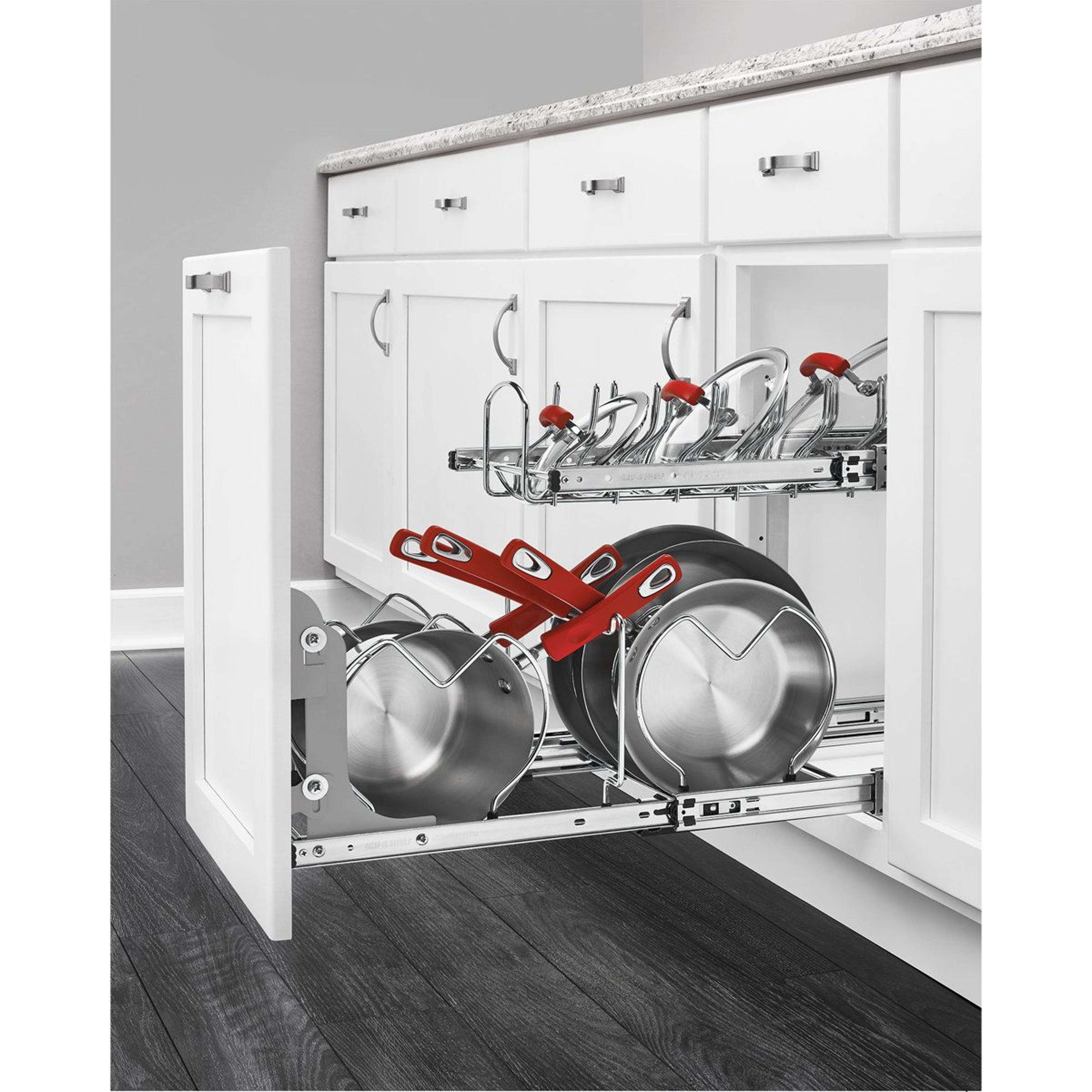shelf cabinet door mount kit for pullout organizers and trash cans