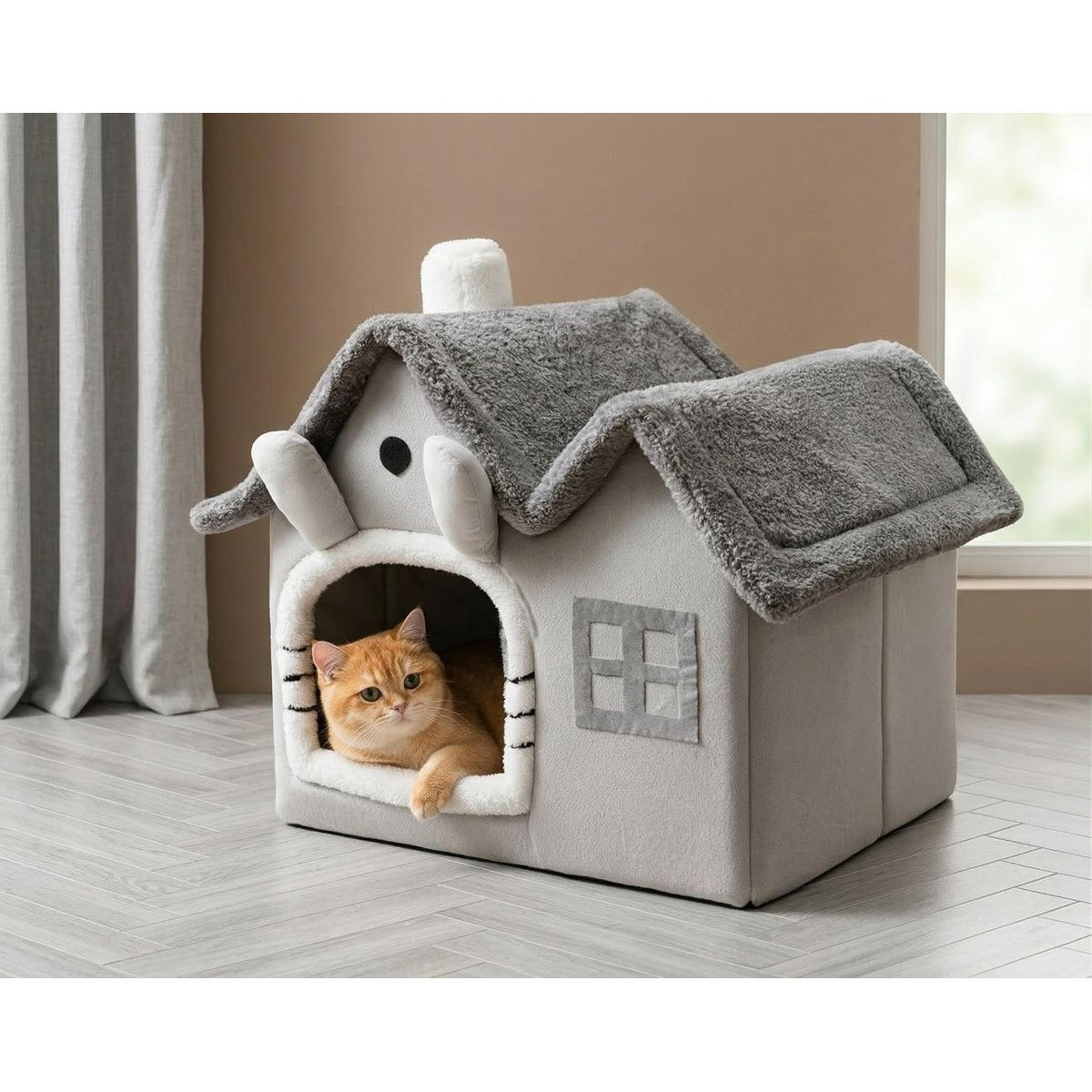 memory foam cozy indoor dog house and cat cave