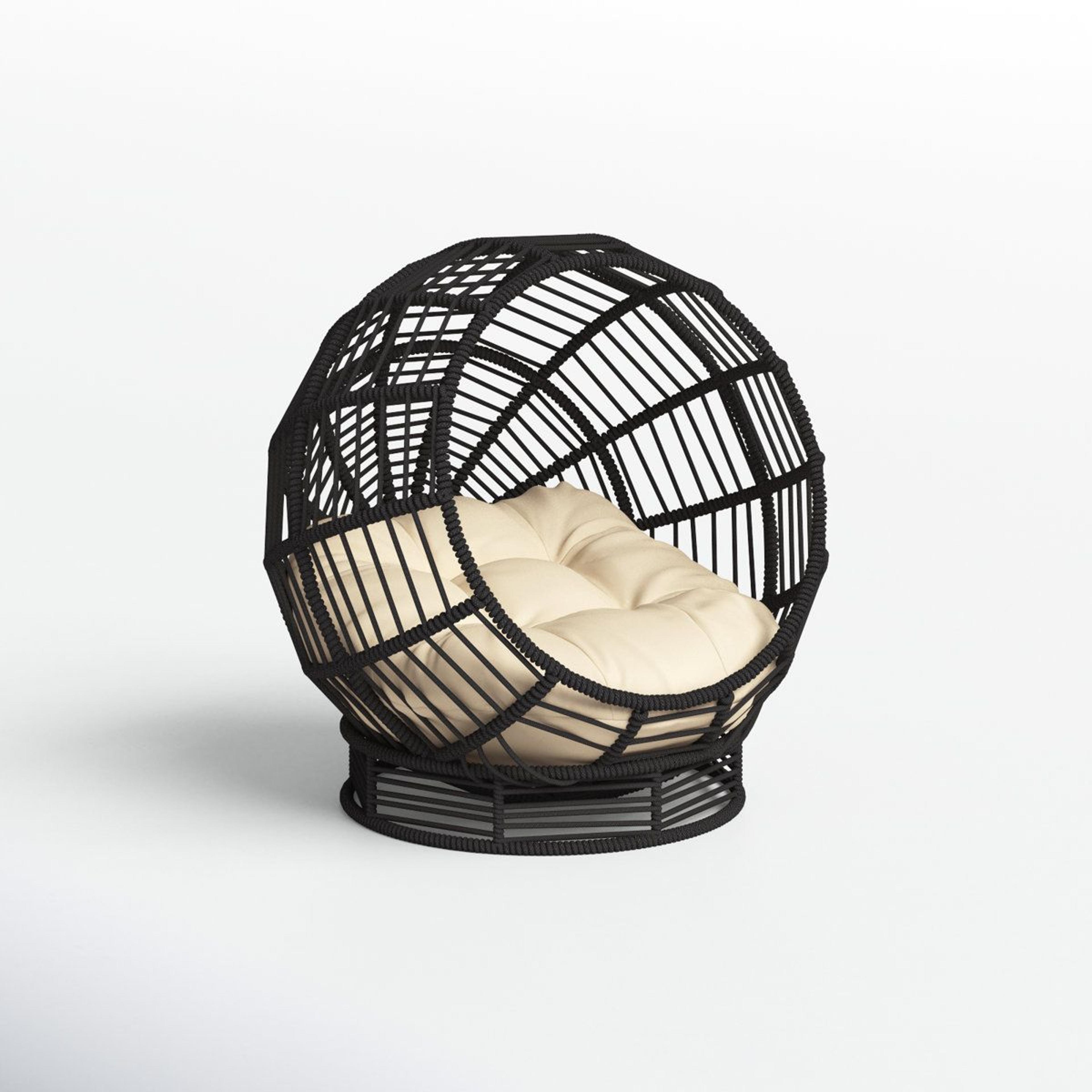 elevated cat hut woven indoor cooling cat bed with plush cushion