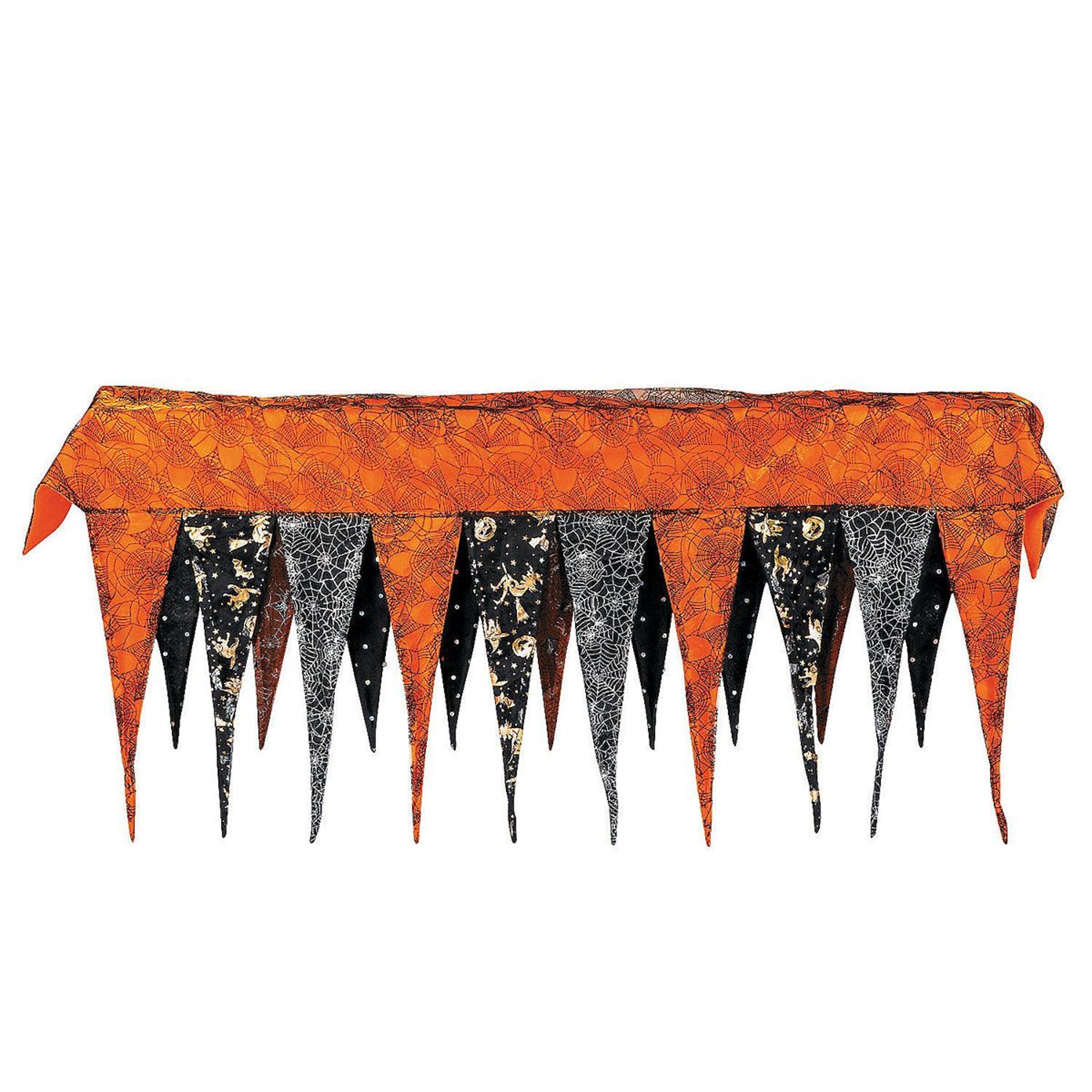 halloween mantel scarf festive fireplace decor and autumn harvest accent