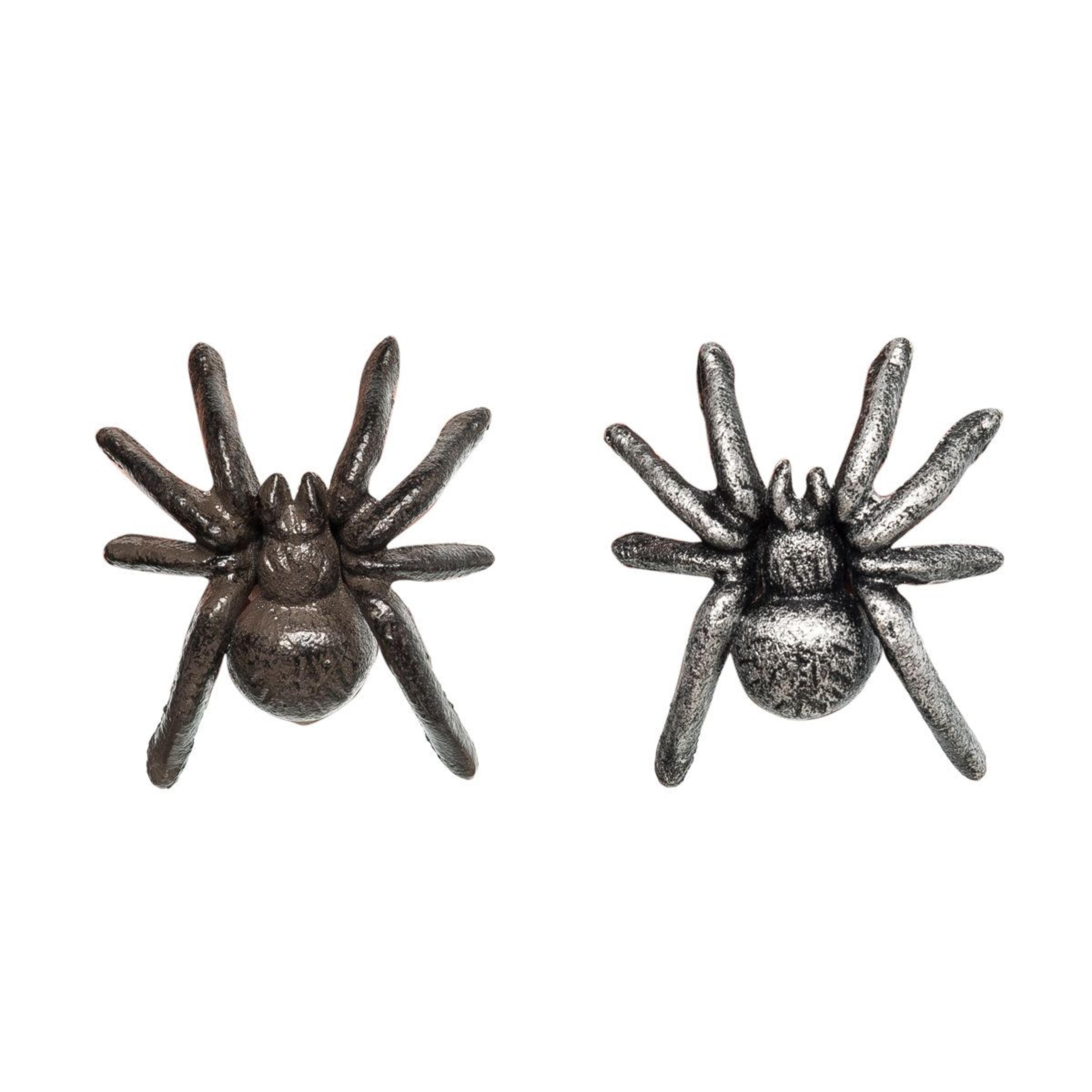 iron spider decor set of 2 spooky halloween home decorations