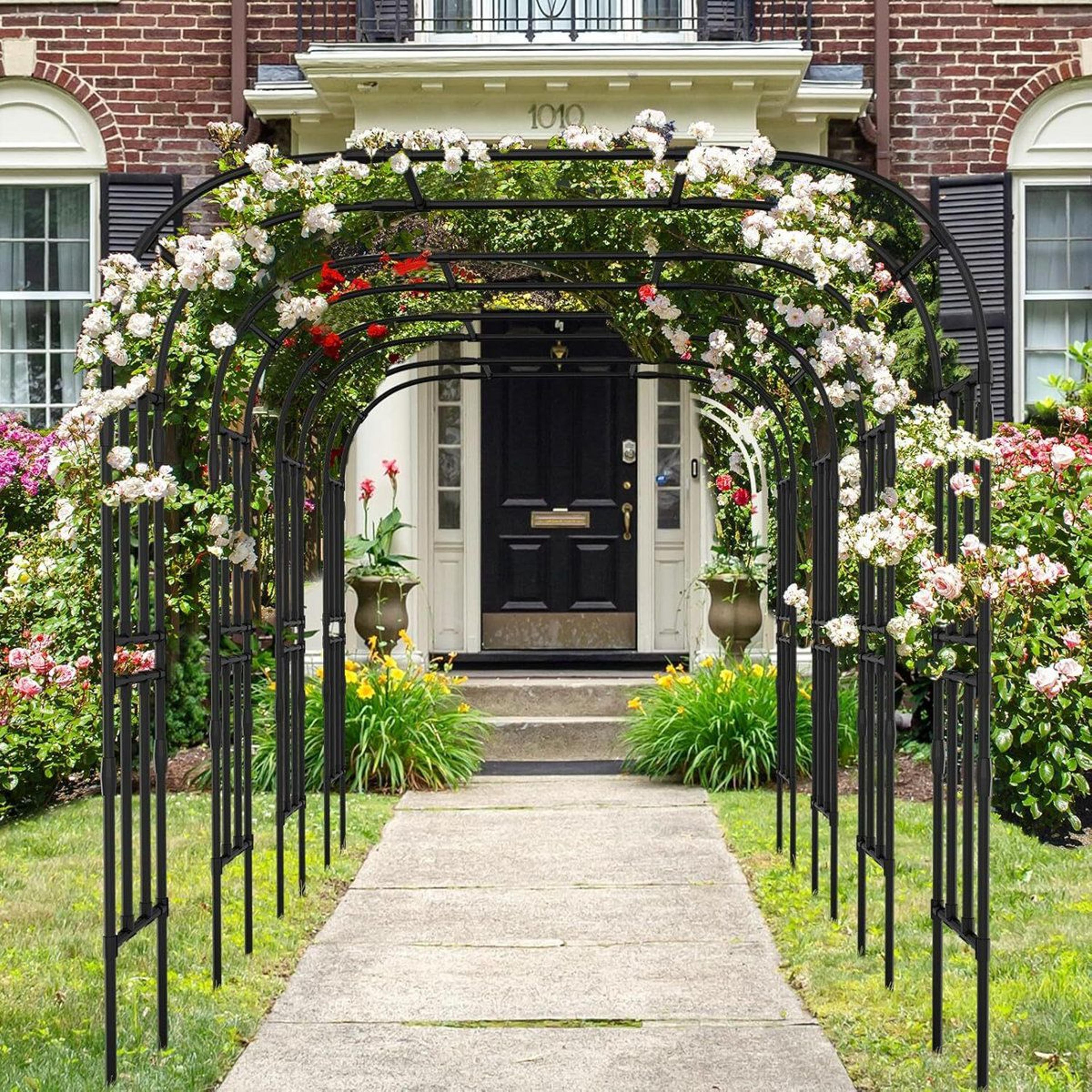 extra large garden arch trellis for climbing plants & vertical garden support
