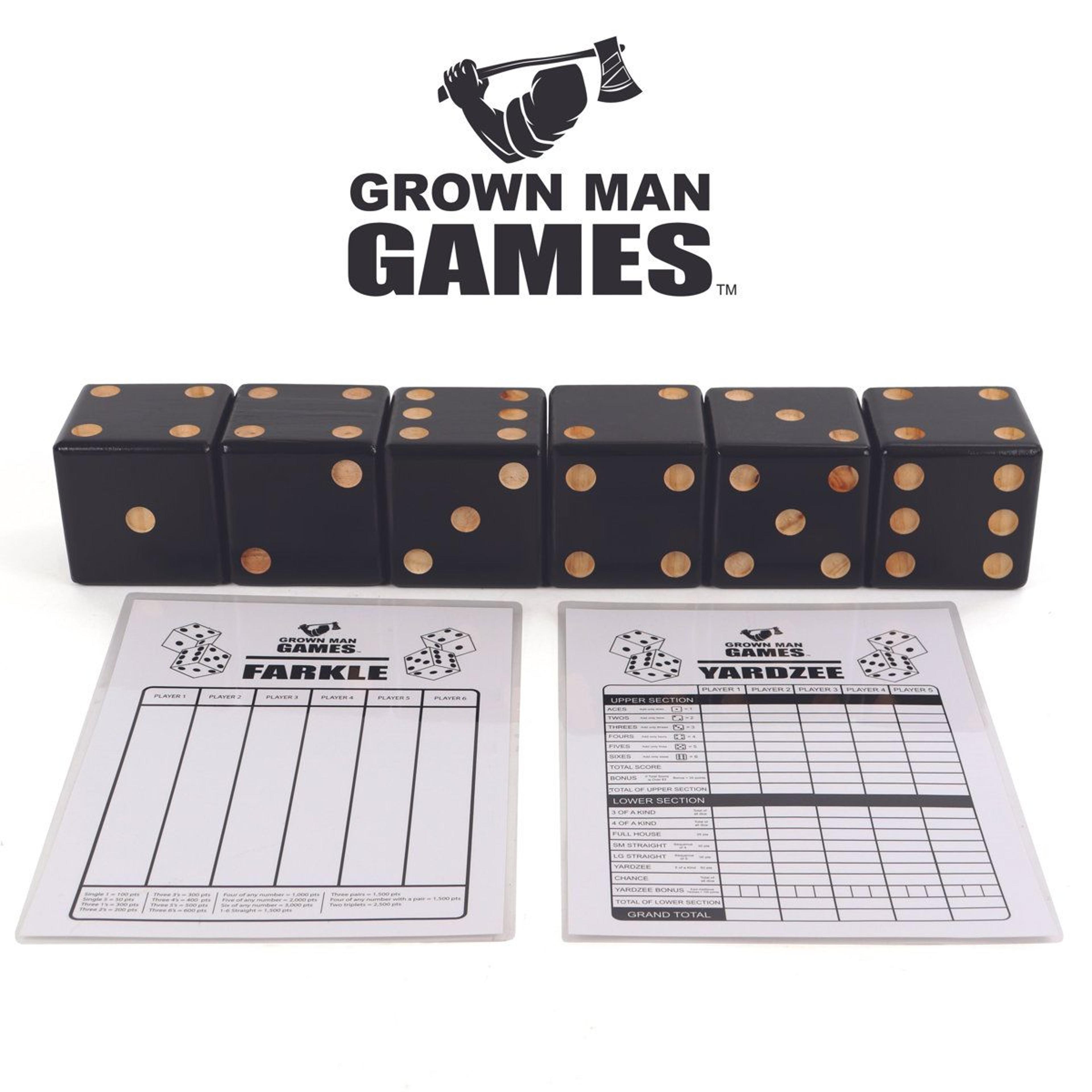 giant yard dice set with carrying case – premium lawn games for families and outdoor fun
