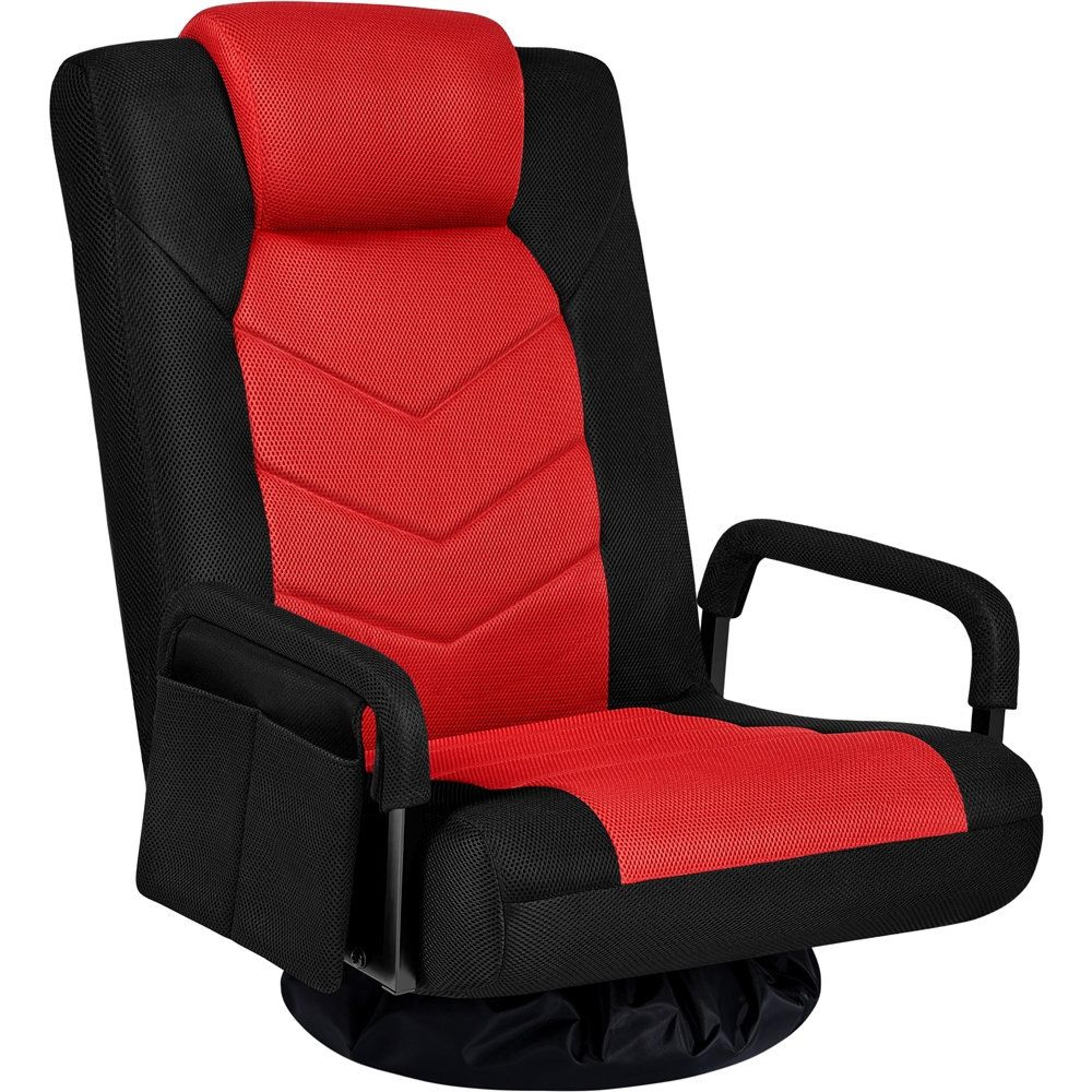 360 swivel gaming floor chair with adjustable backrest foldable ergonomic seat for console gaming and relaxing