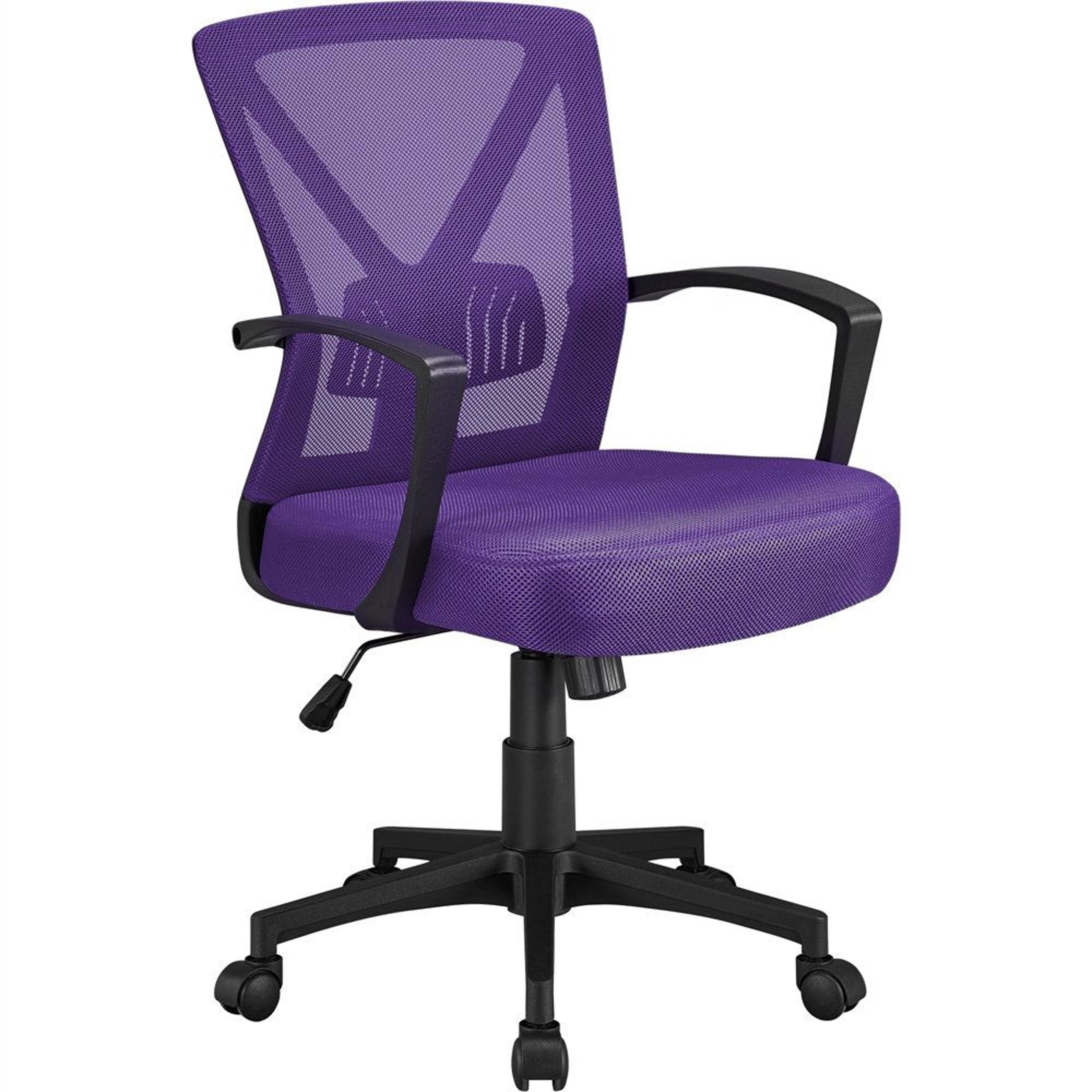 mesh office chair with lumbar support and adjustable tilt