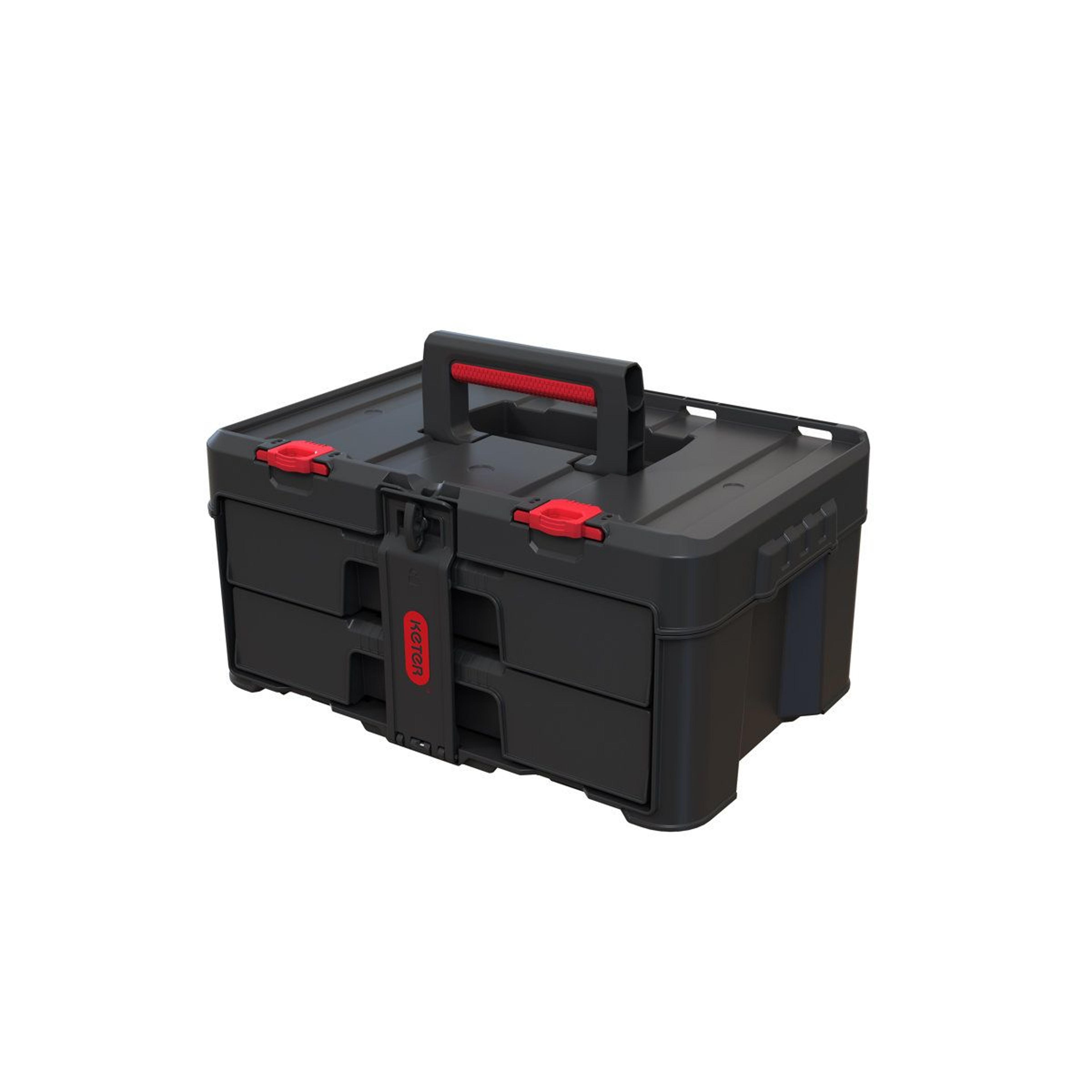 stack-n-roll 2-drawer tool chest modular small parts organizer