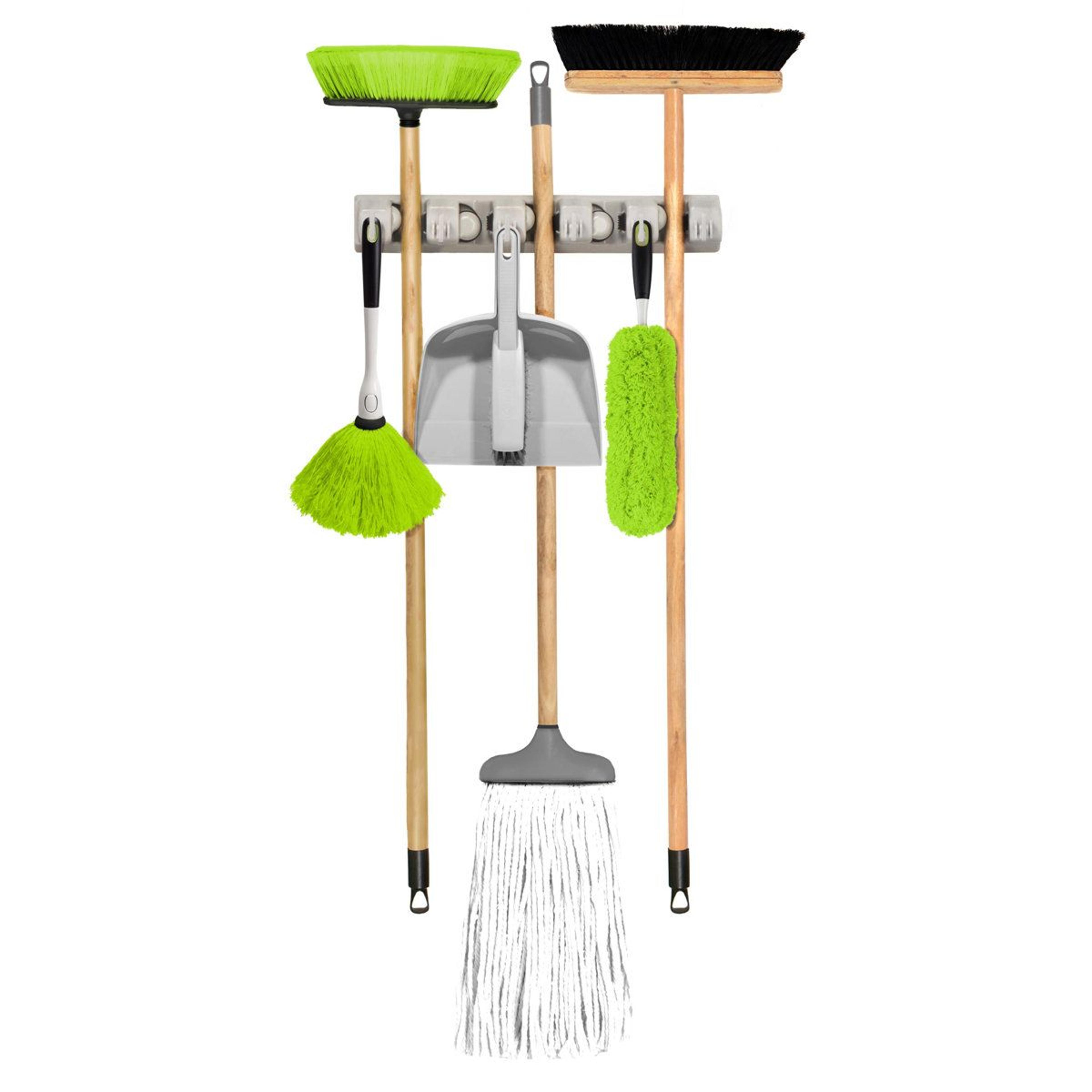wall mounted broom and mop holder