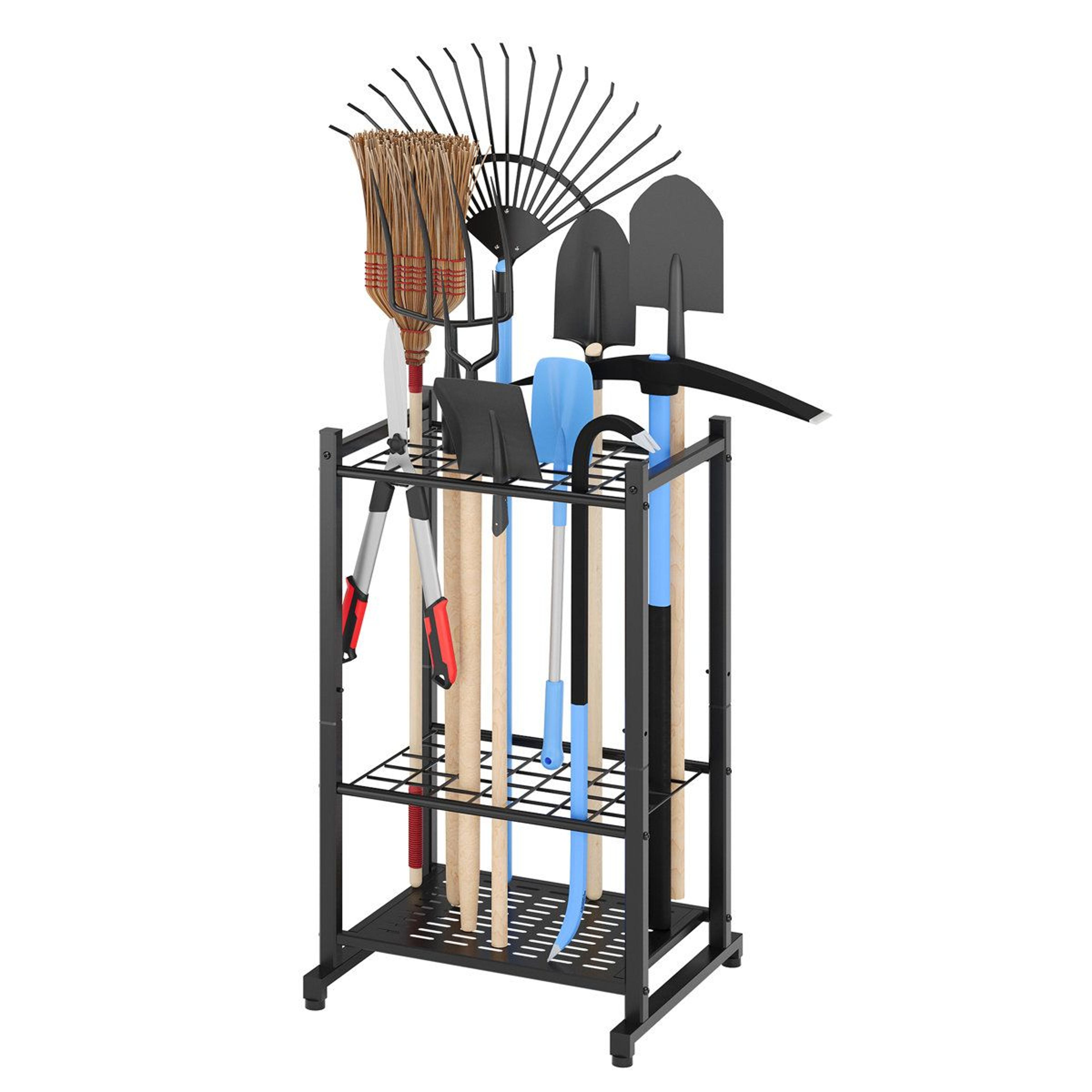 golitz heavy duty steel garden tool organizer