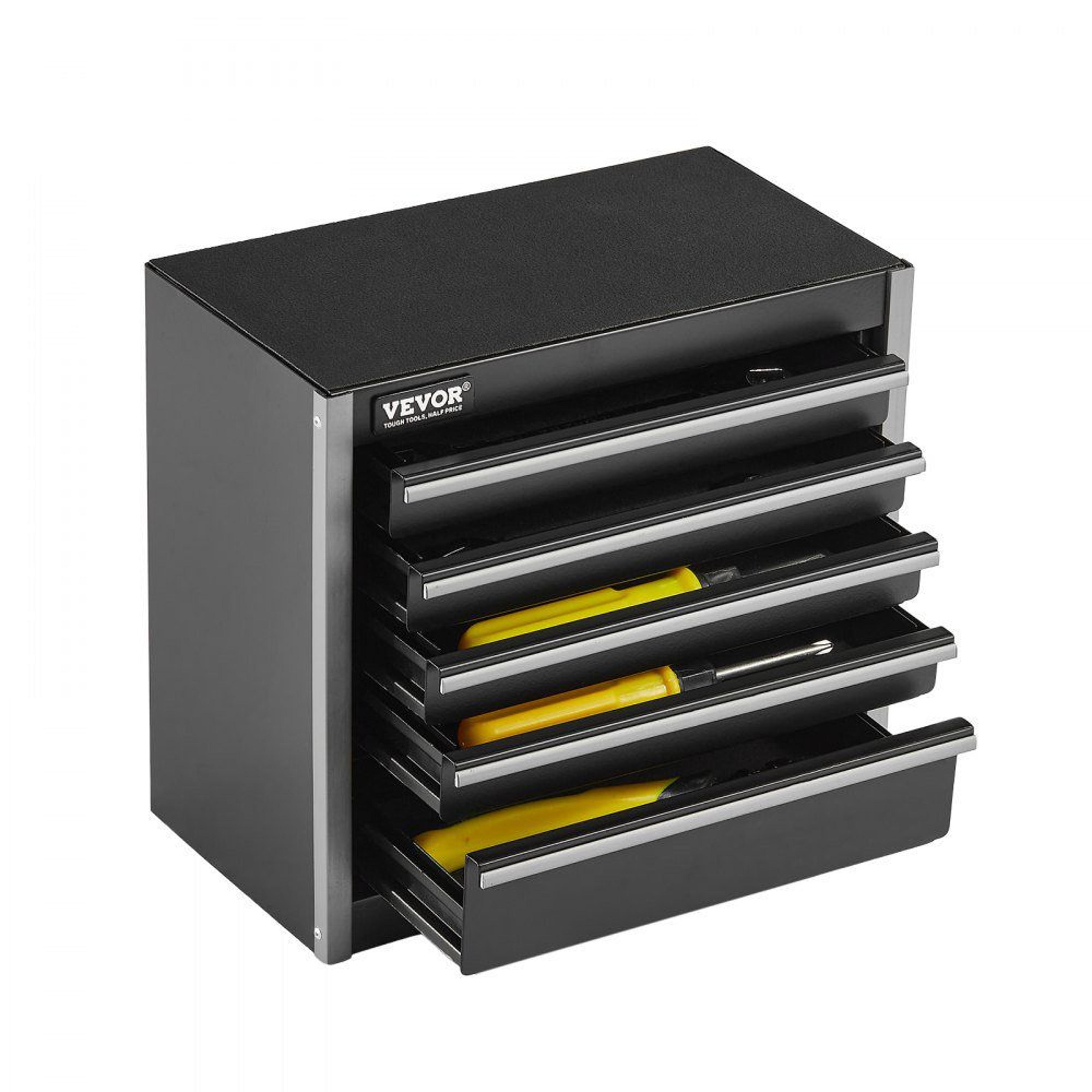 8.6 inch mini metal tool box with 5 drawers