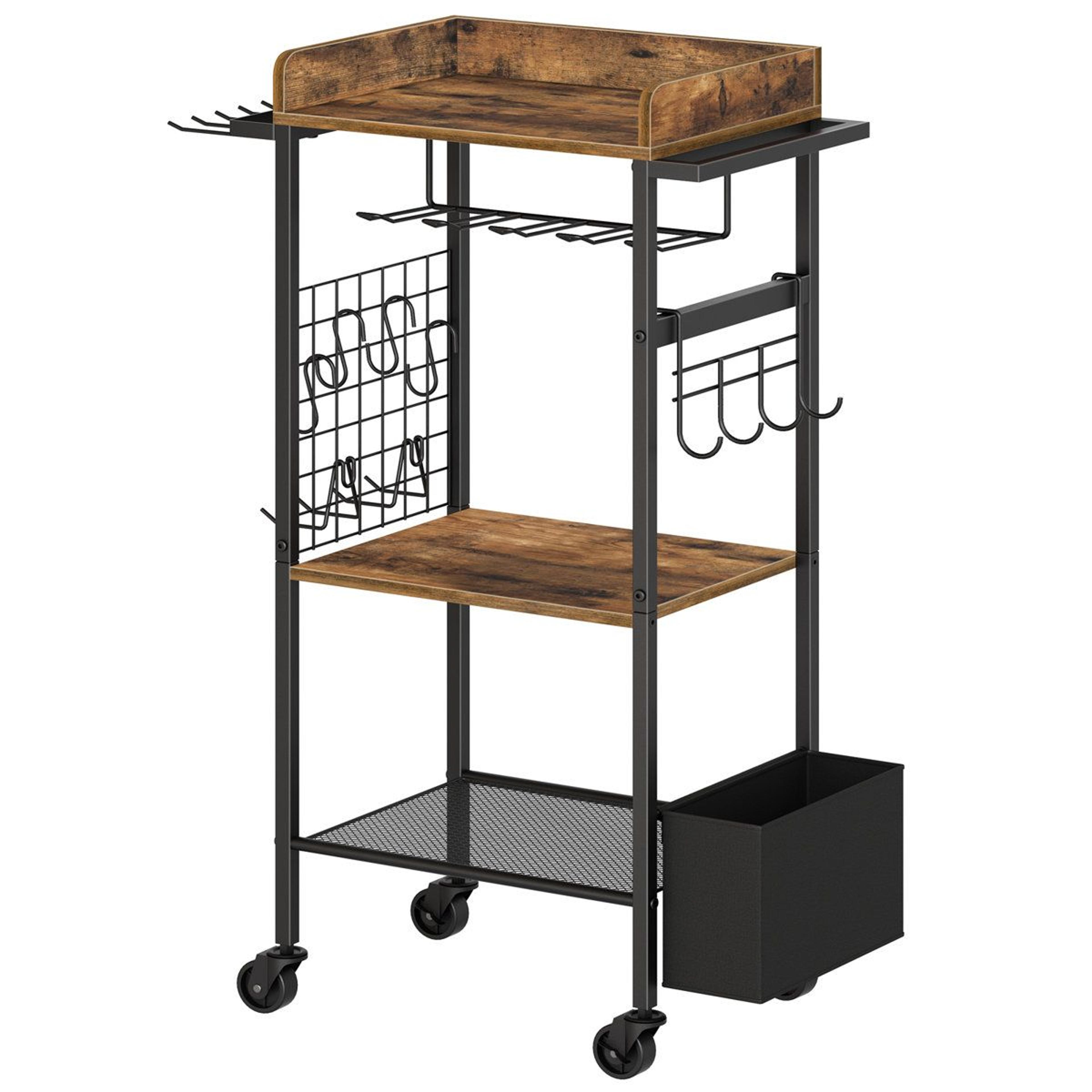 bourdon garden tools storage organizer cart