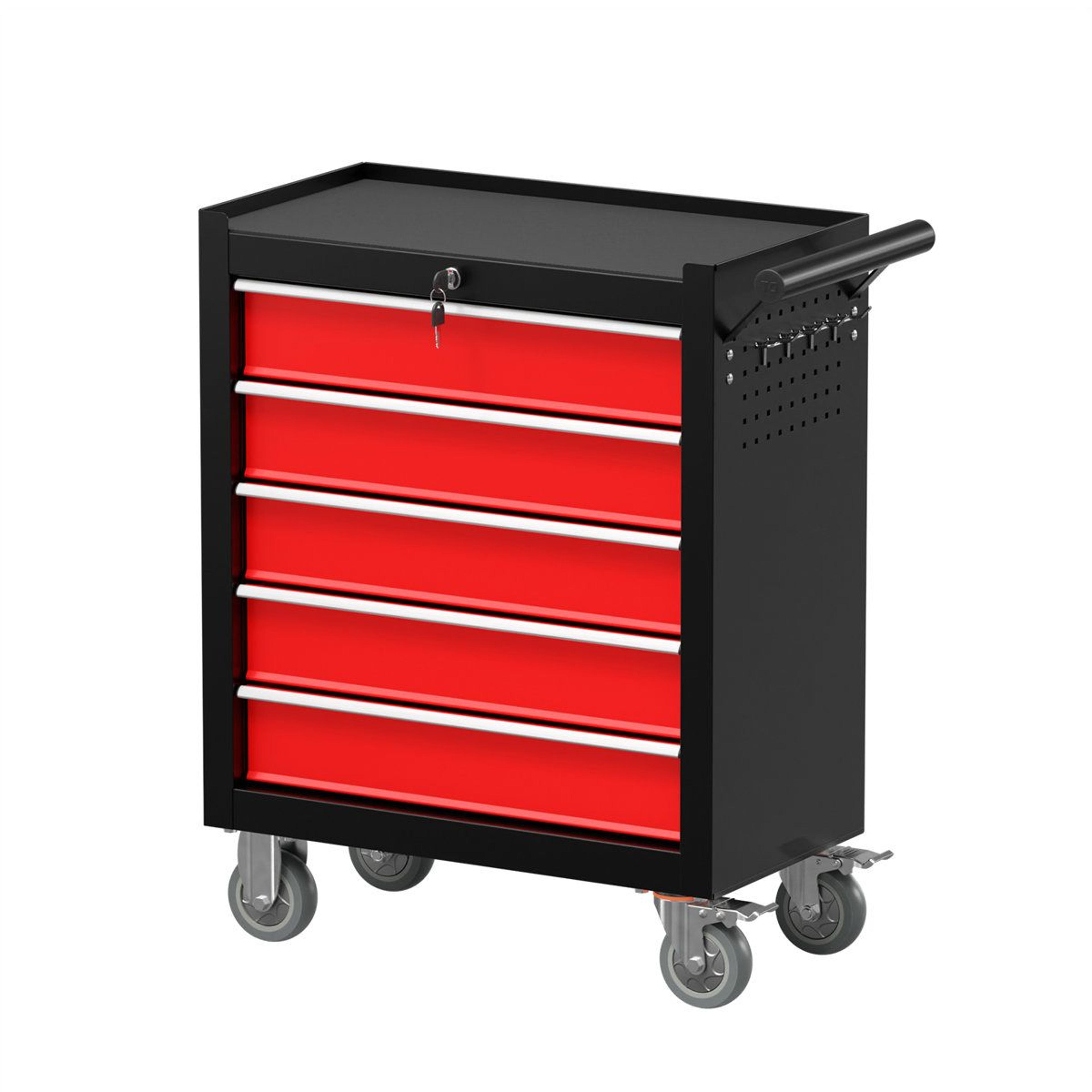 31 inch rolling tool chest 5 drawer metal storage cabinet